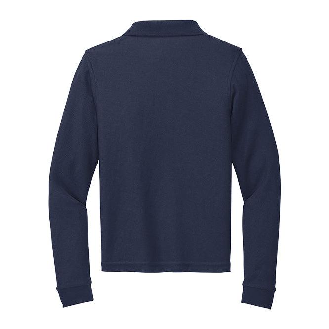 Red Barn IEA Youth Port Authority Long Sleeve Silk Touch Polo