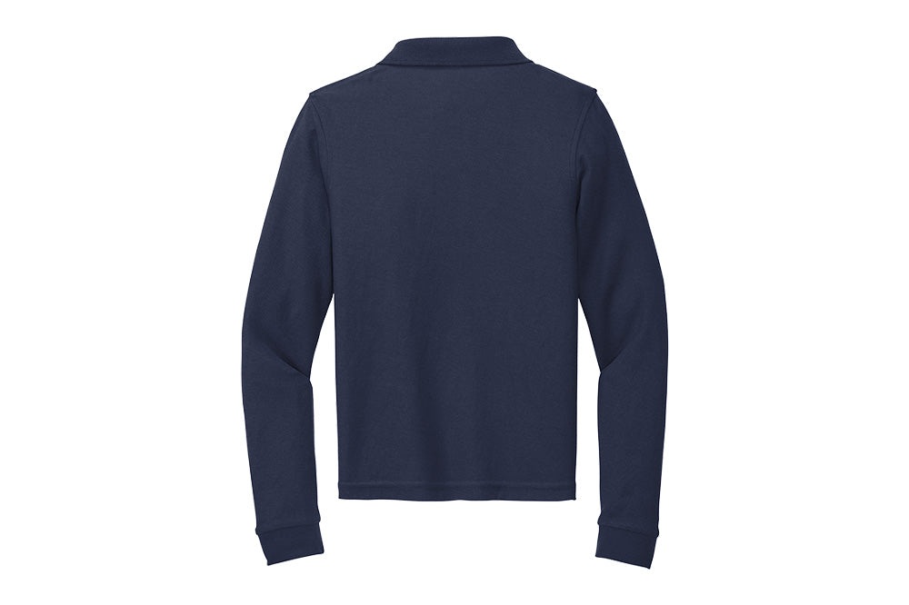Sand Hill Stable Youth Port Authority Long Sleeve Silk Touch Polo