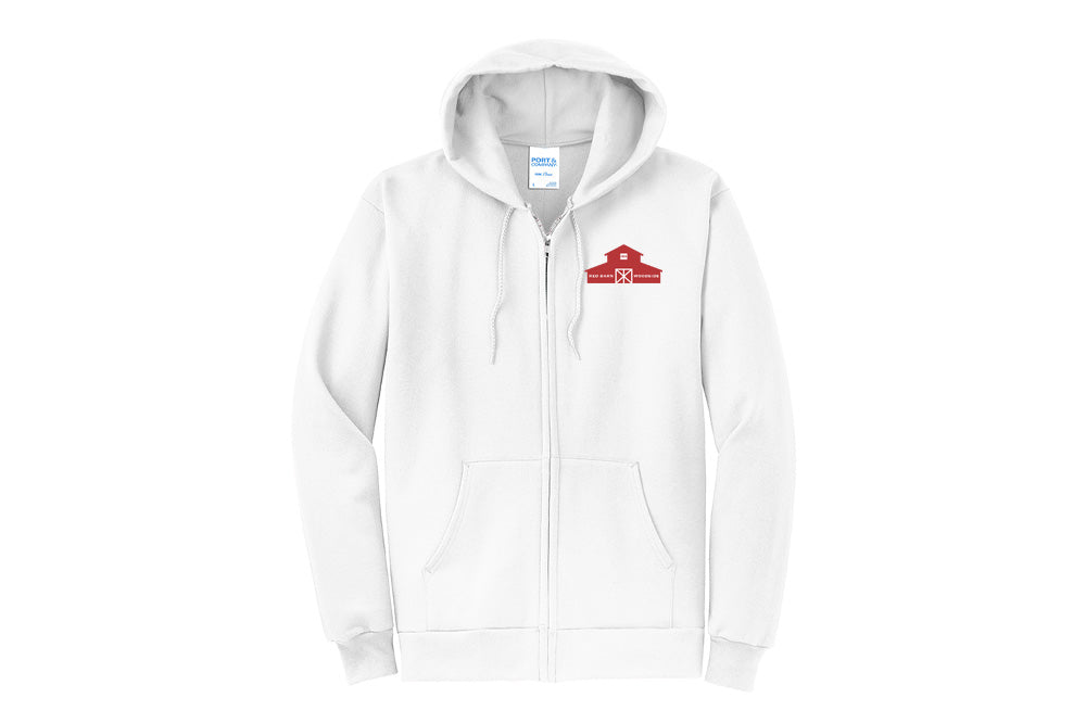 Red Barn IEA Men's Port & Company Fleece Zip-Up Hoodie