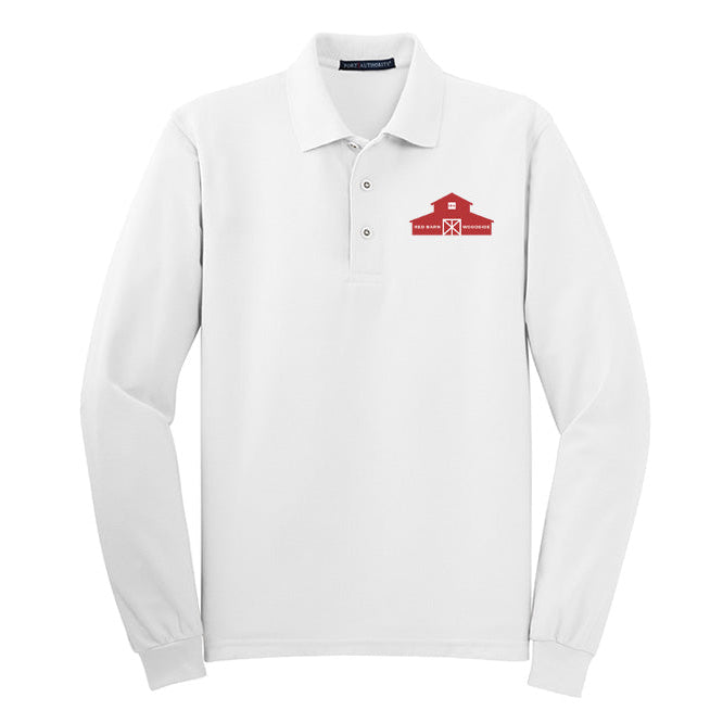 Red Barn IEA Men's Port Authority Long Sleeve Silk Touch Polo