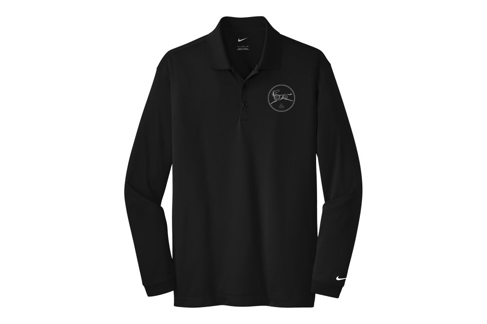 Sandhaven Men's Nike Long Sleeve Stretch Dri-FIT Polo