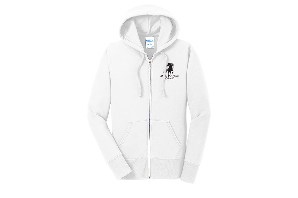 Marin Horse Council Women's Port & Company Fleece Zip-Up Hoodie