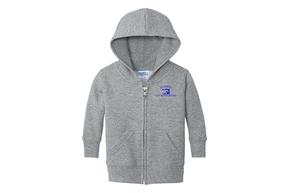 Harris Sporthorses Infant Port & Company Full-Zip Fleece Hooded Sweatshirt