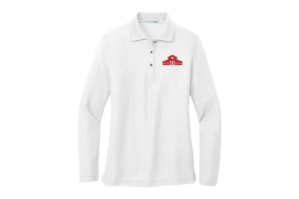 Red Barn IEA Women's Port Authority Long Sleeve Silk Touch Polo