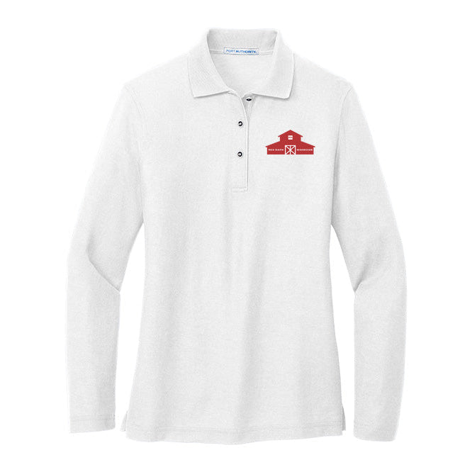 Red Barn IEA Women's Port Authority Long Sleeve Silk Touch Polo