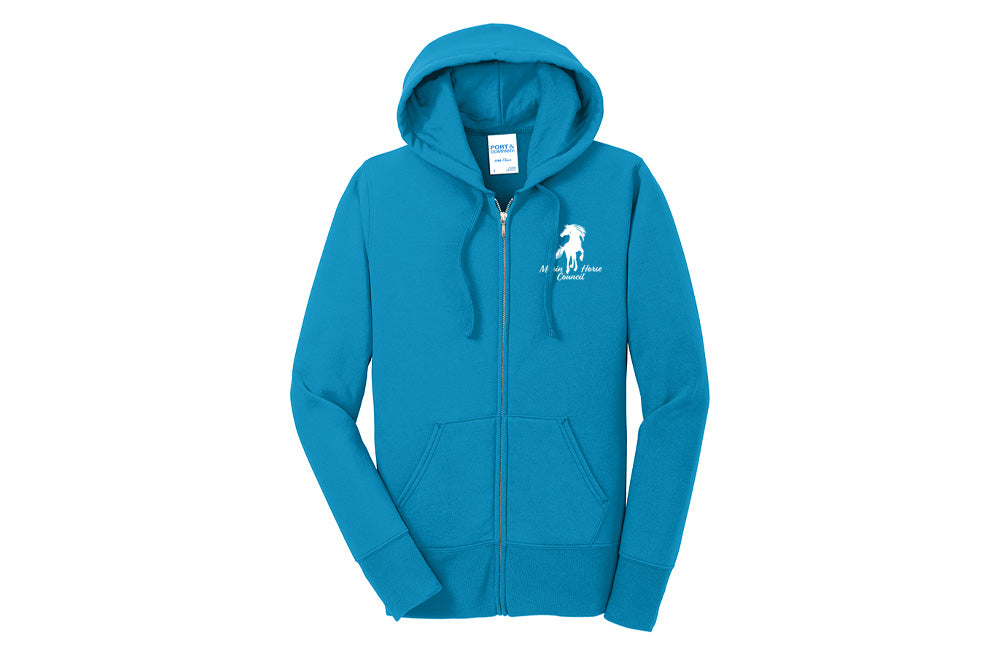 Marin Horse Council Women's Port & Company Fleece Zip-Up Hoodie