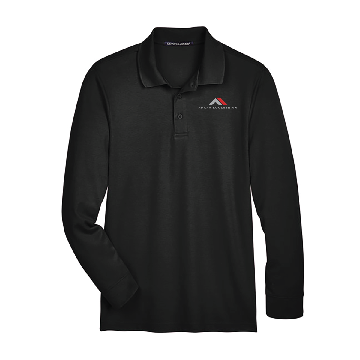 Amara Equestrian Men's Devon & Jones Long Sleeve Performance Polo