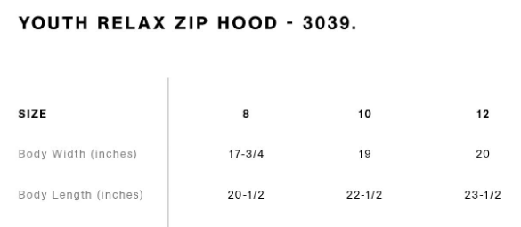 Youth AS Colour Relax Zip Hood