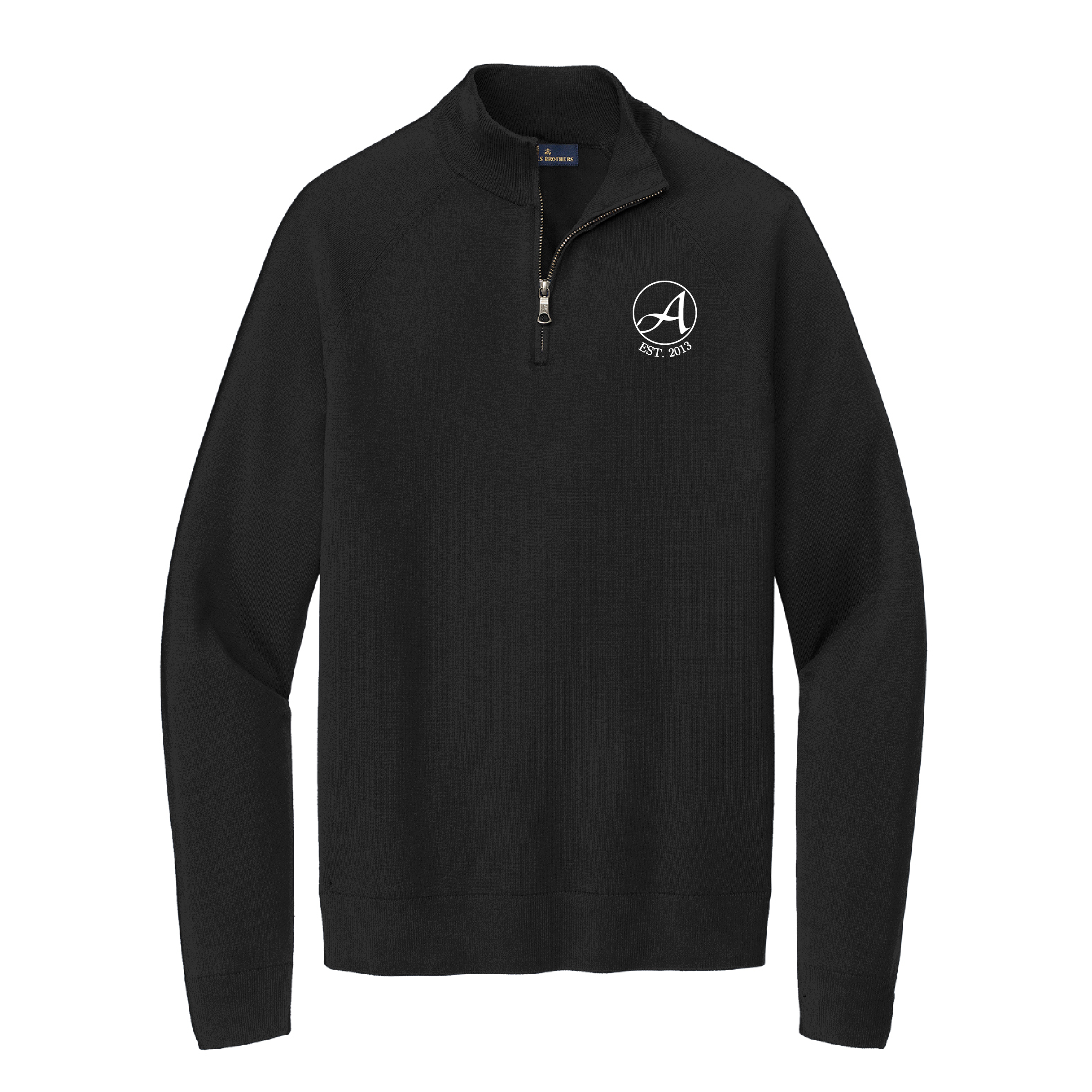 Aleron LLC Brooks Brothers® Cotton Stretch 1/4-Zip Sweater