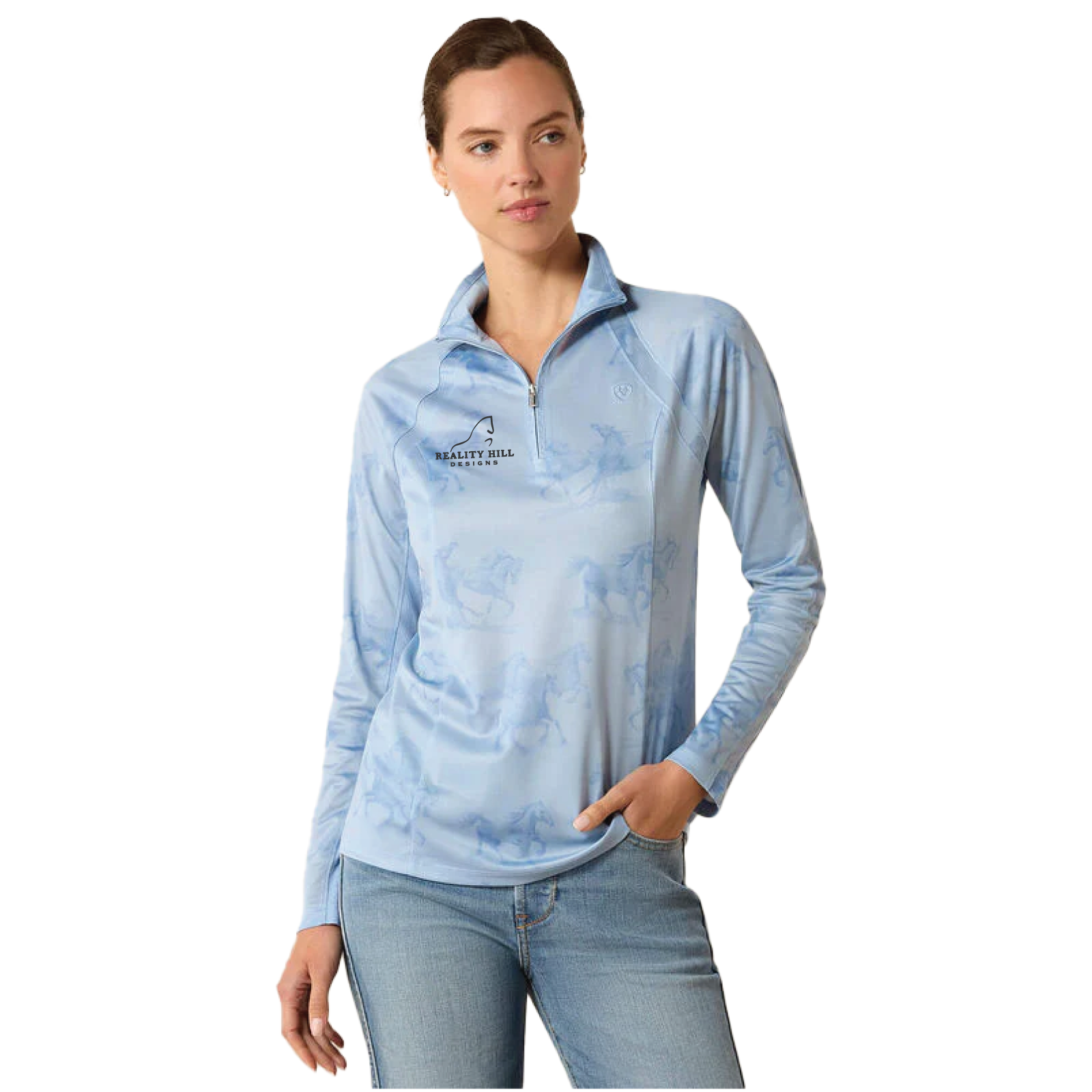 Women's Ariat Sunstopper 1/4 Zip Baselayer