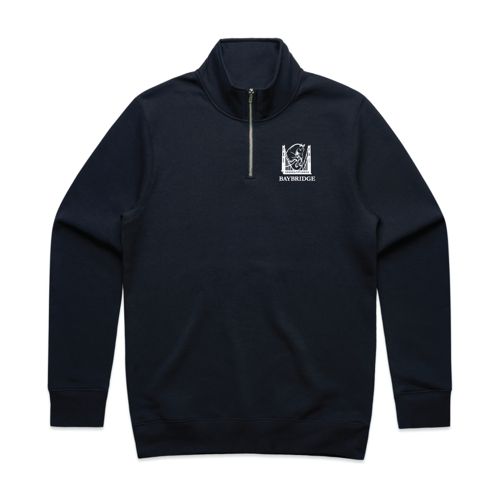 Bay Bridge Hunter Jumper Men's AS Colour Stencil Half Zip Crew
