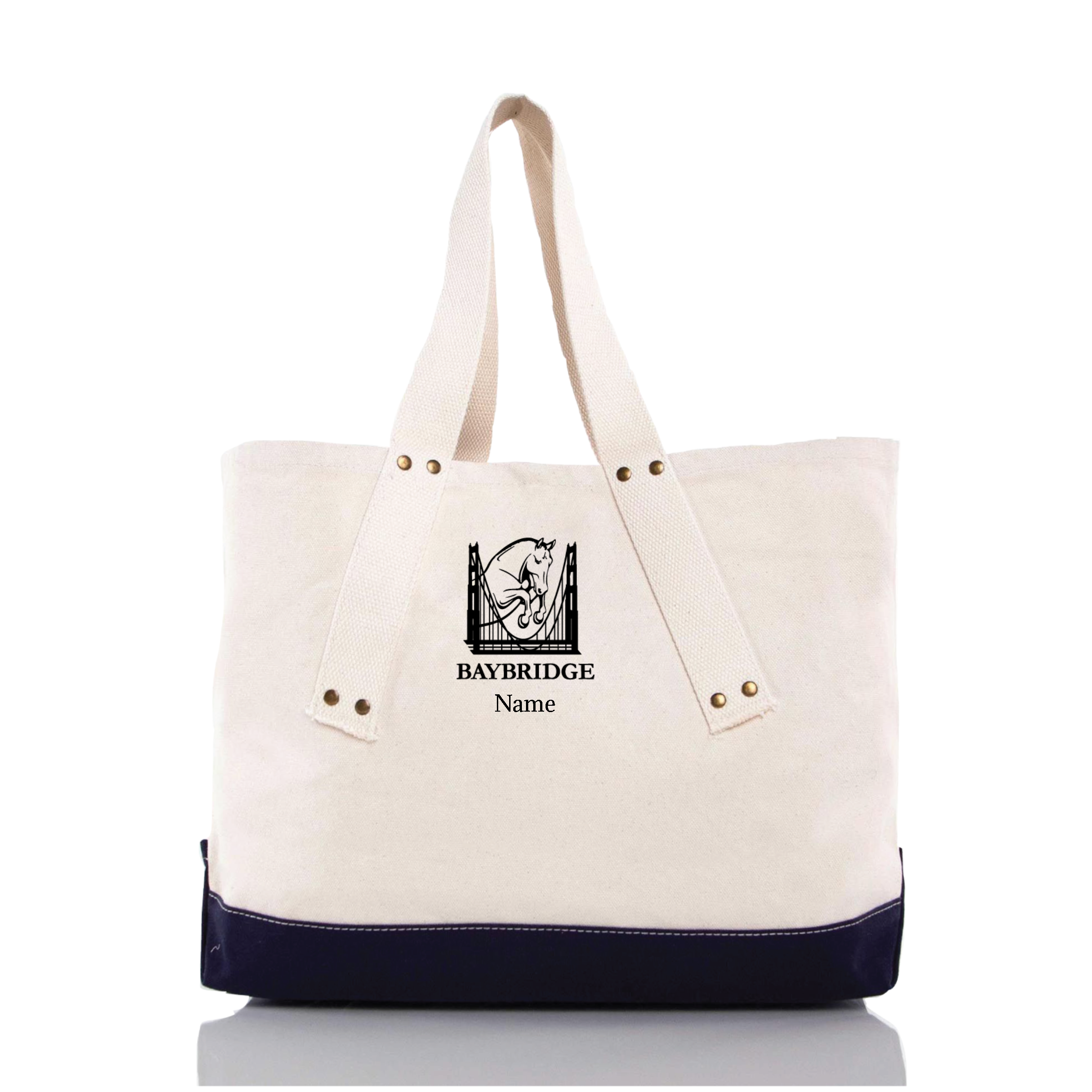 Bay Bridge Hunter Jumper CB Station Grommet Tote Bag