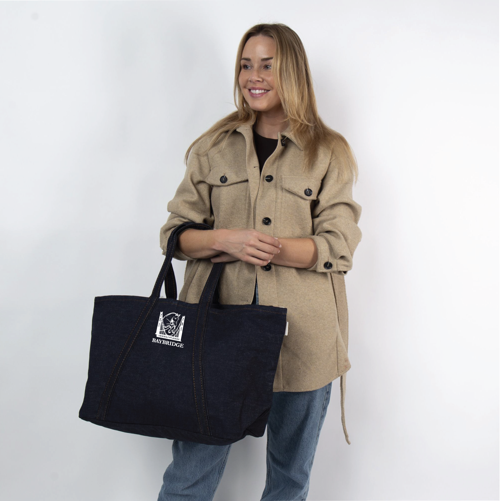 Bay Bridge Hunter Jumper CB Station Heritage Denim Tote