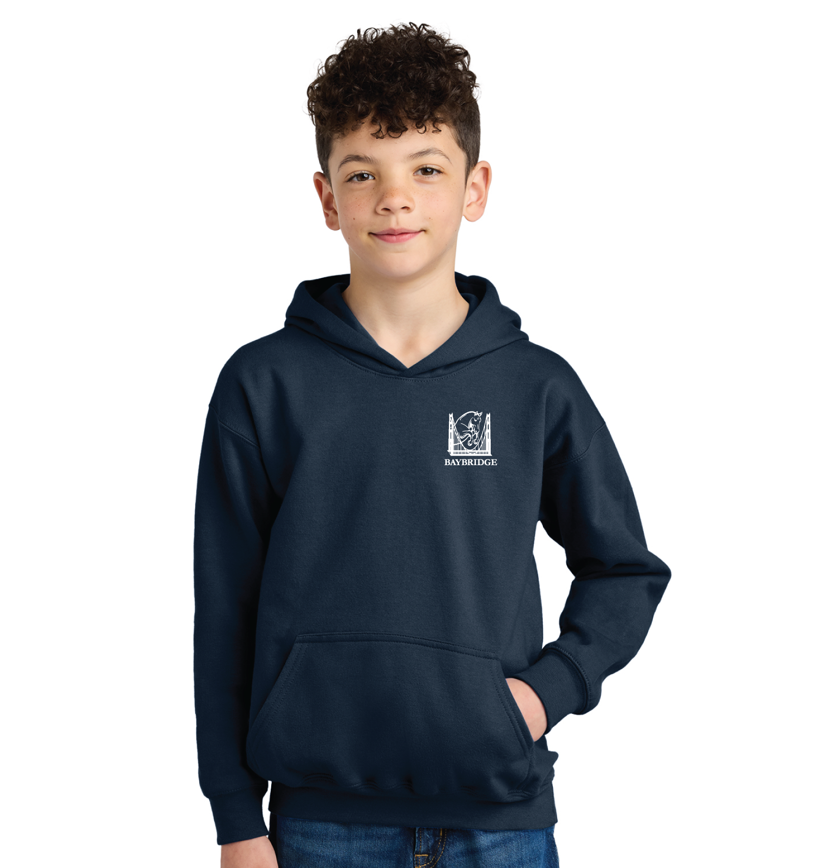 Bay Bridge Hunter Jumper Youth Softstyle Pullover Fleece Hoodie
