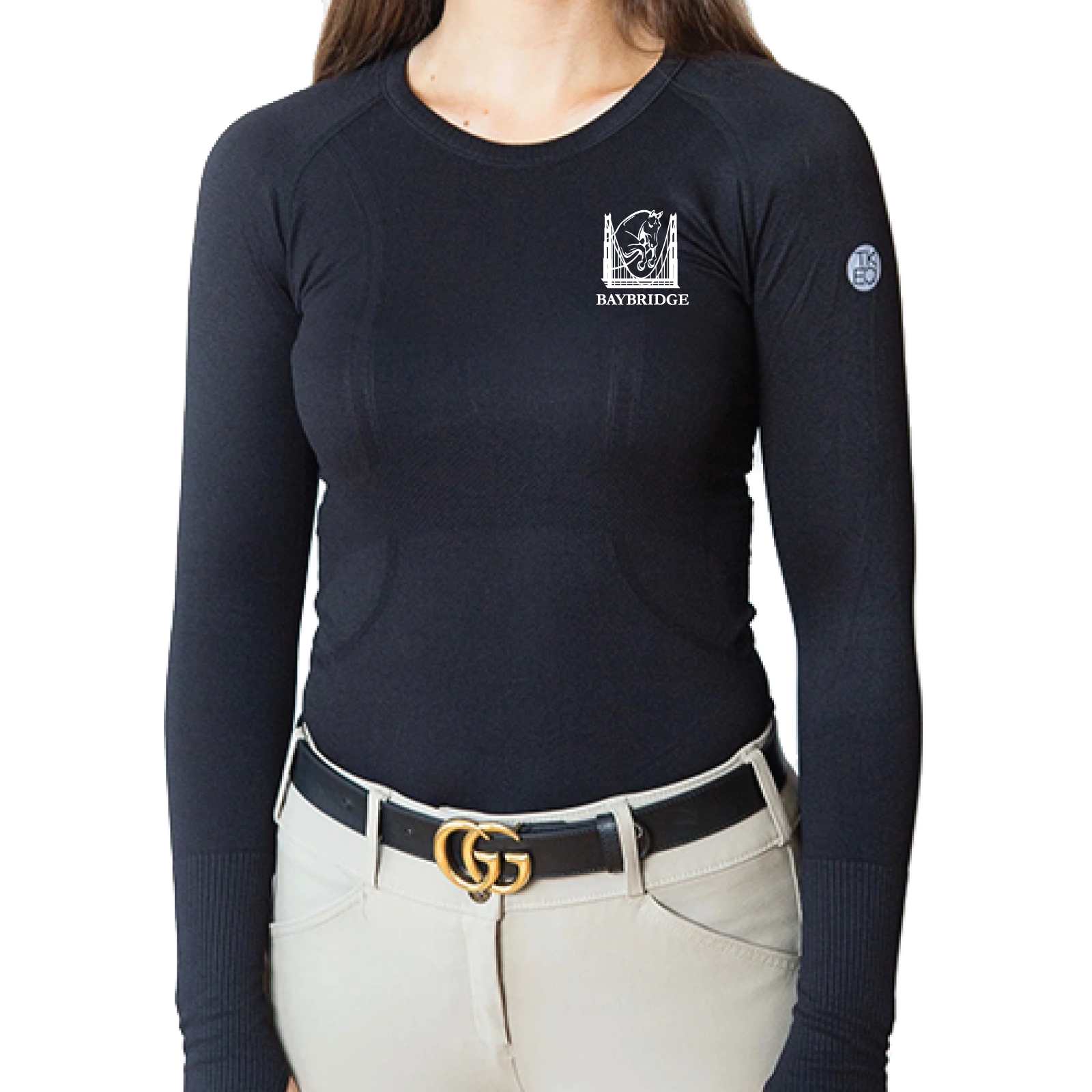 Bay Bridge Hunter Jumper Women's TKEQ 'Kennedy' Seamless V-Neck Long Sleeve