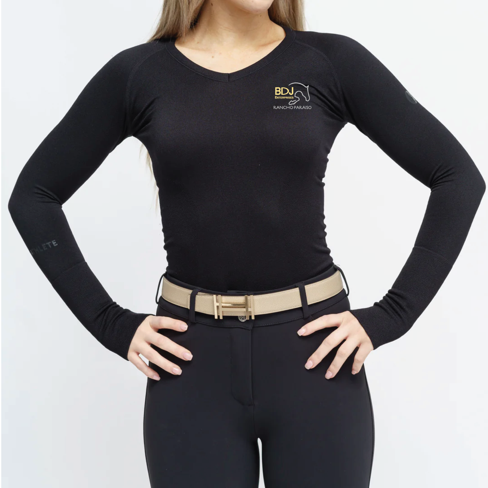 BDJ Rancho Paraiso Women's TKEQ 'Kennedy' Seamless Long Sleeve V-Neck