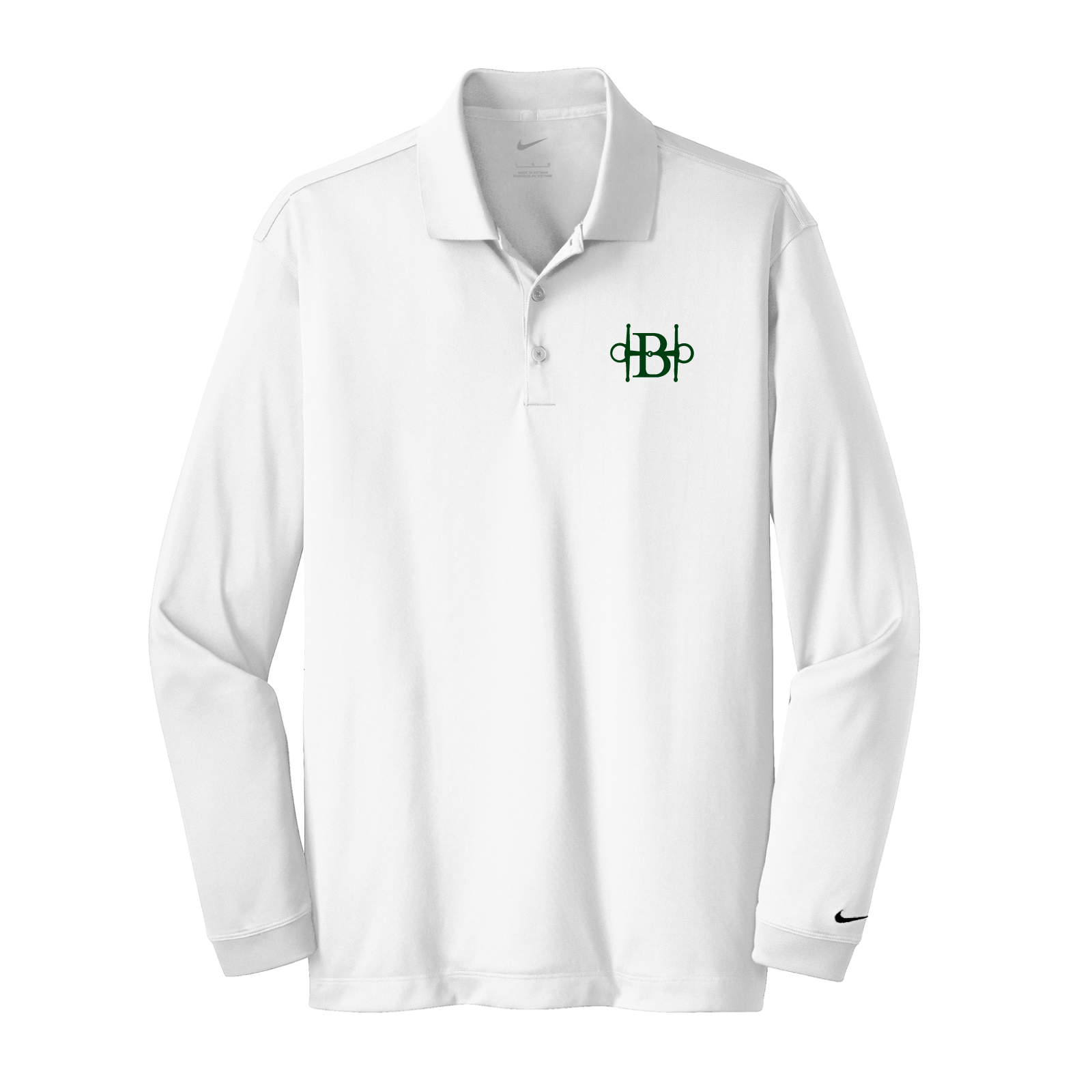 Bristlecone Equestrian Men's Nike Long Sleeve Stretch Dri-FIT Polo