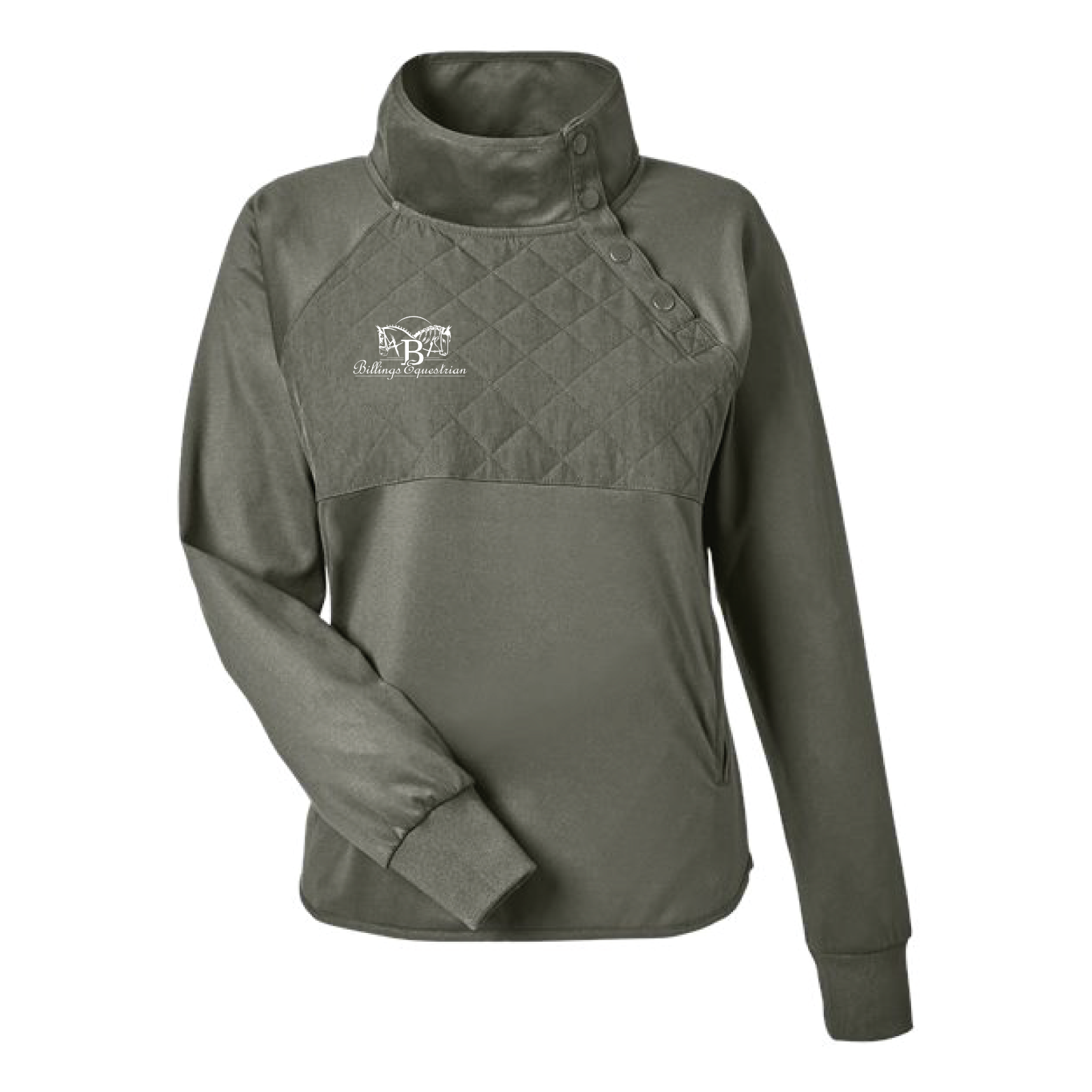 Billings Equestrian Women's Swannies Ellis Snap Neck Pullover
