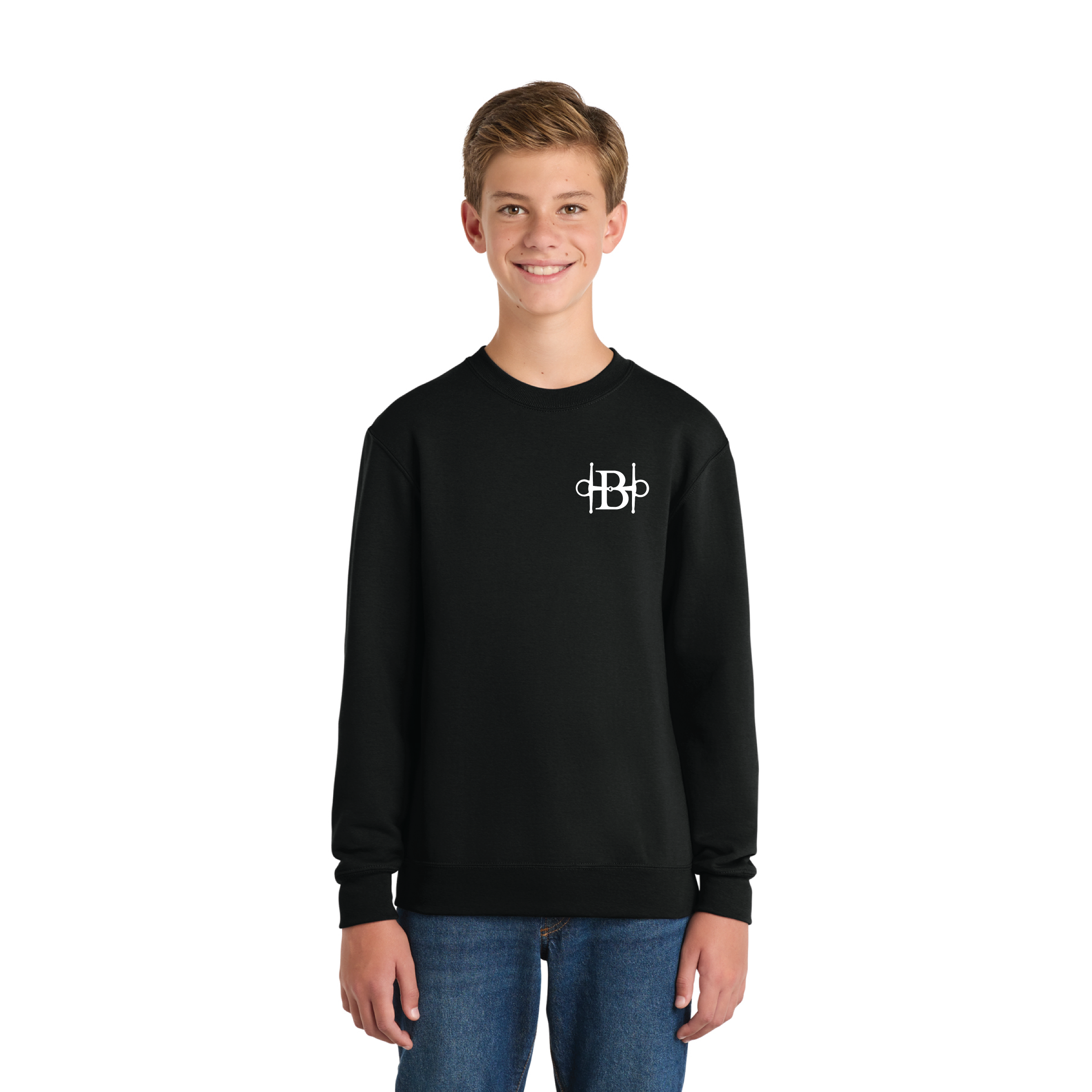 Bristlecone Equestrian Youth Port & Company Core Fleece Crewneck Sweatshirt