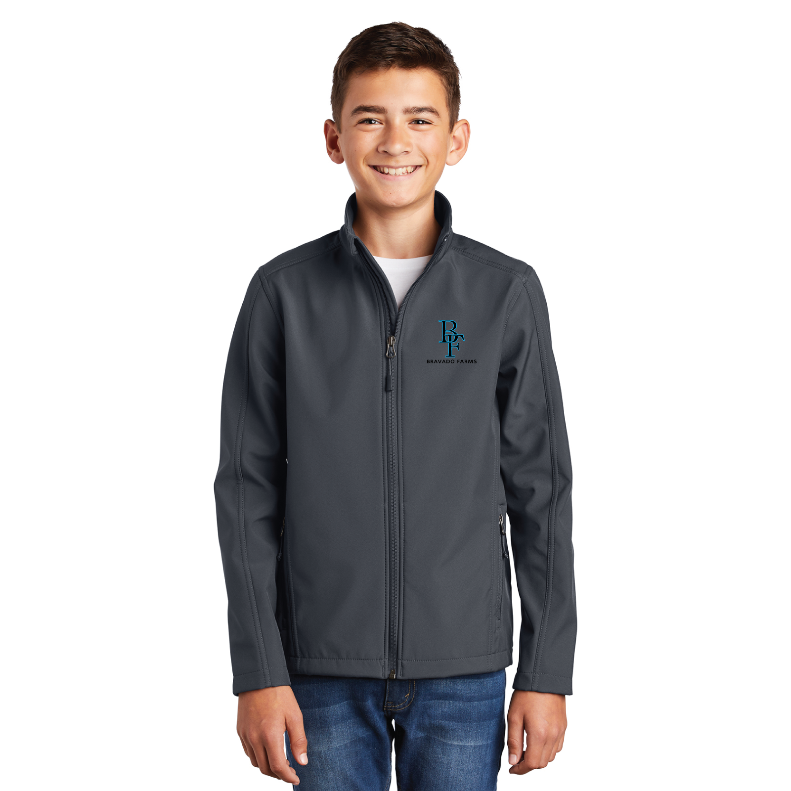 Bravado Farms Youth Port Authority Core Soft Shell Jacket