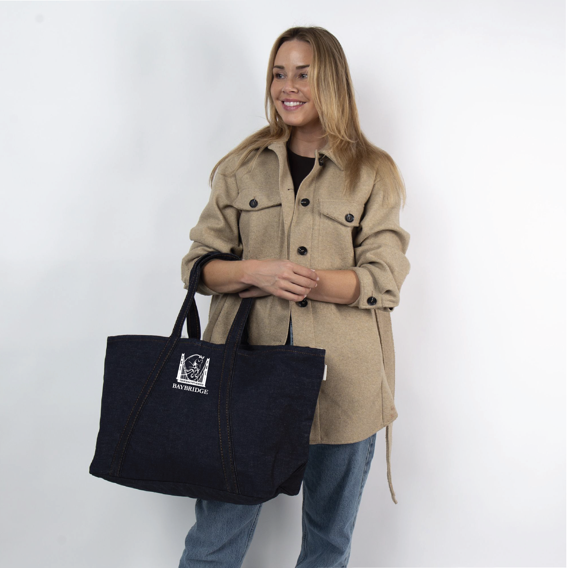 Baybridge Hunter Jumpers CB Station Heritage Denim Tote