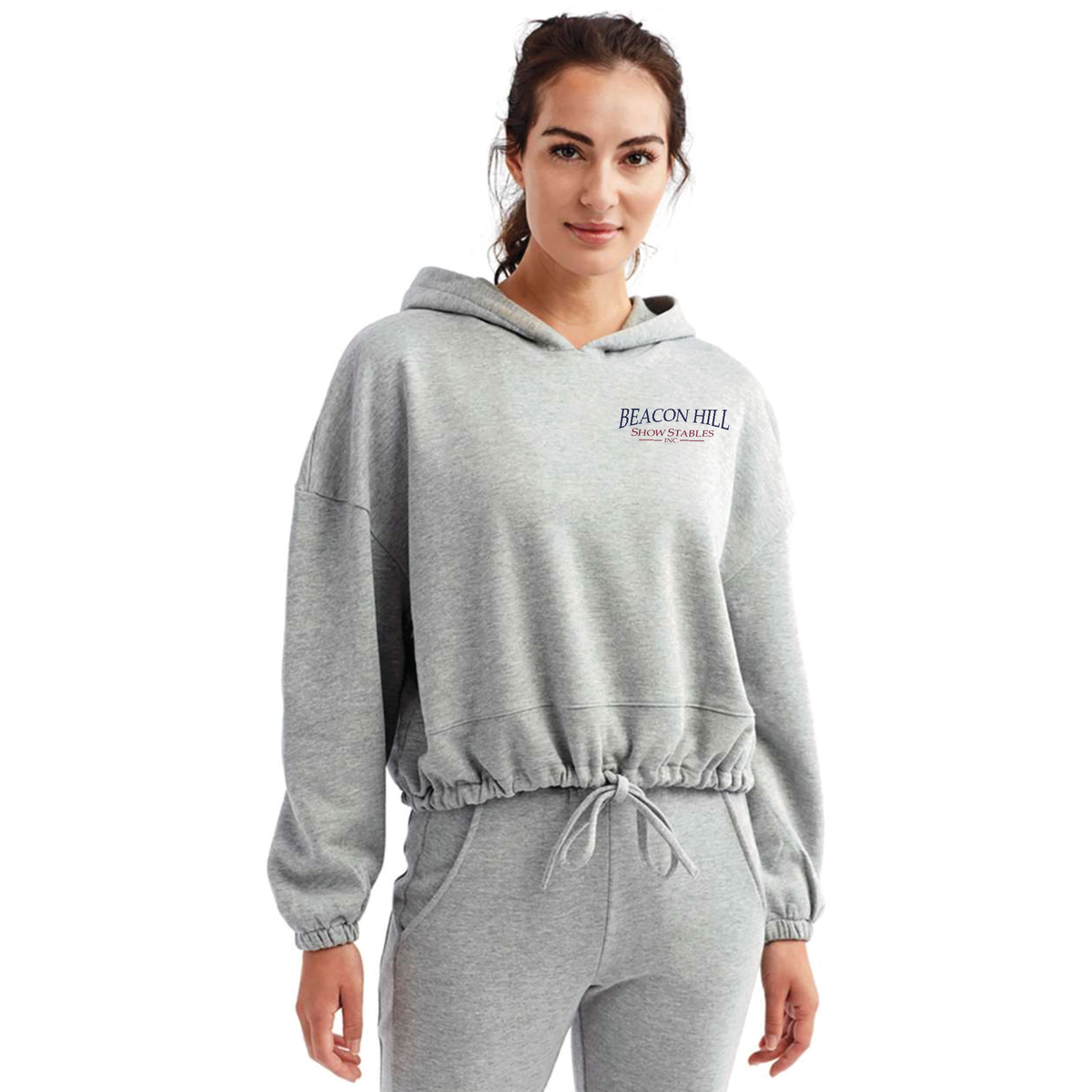 Beacon Hill Women's TriDri Cropped Maria Hooded Sweatshirt