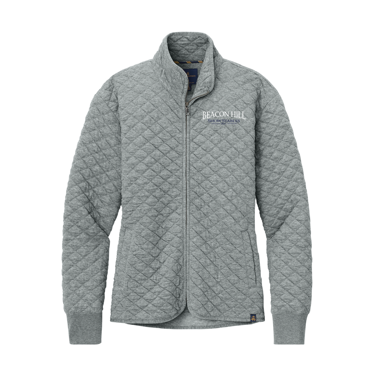 Beacon Hill Women's Brooks Brothers Diamond Quilt Full Zip