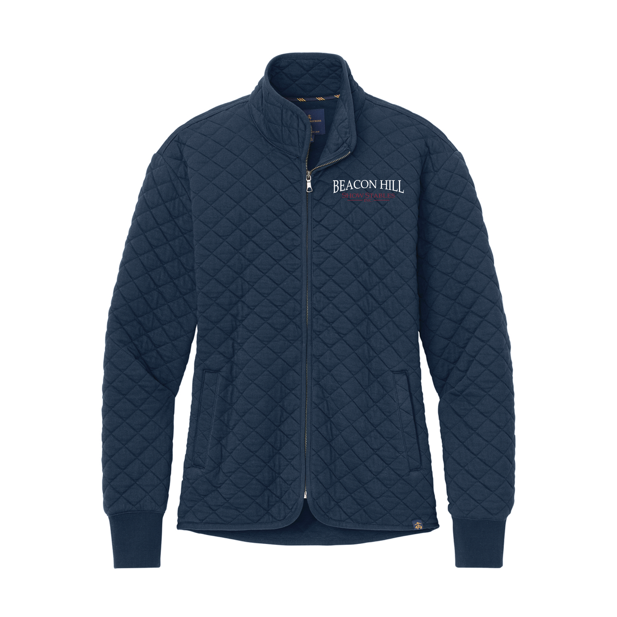 Beacon Hill Women's Brooks Brothers Diamond Quilt Full Zip
