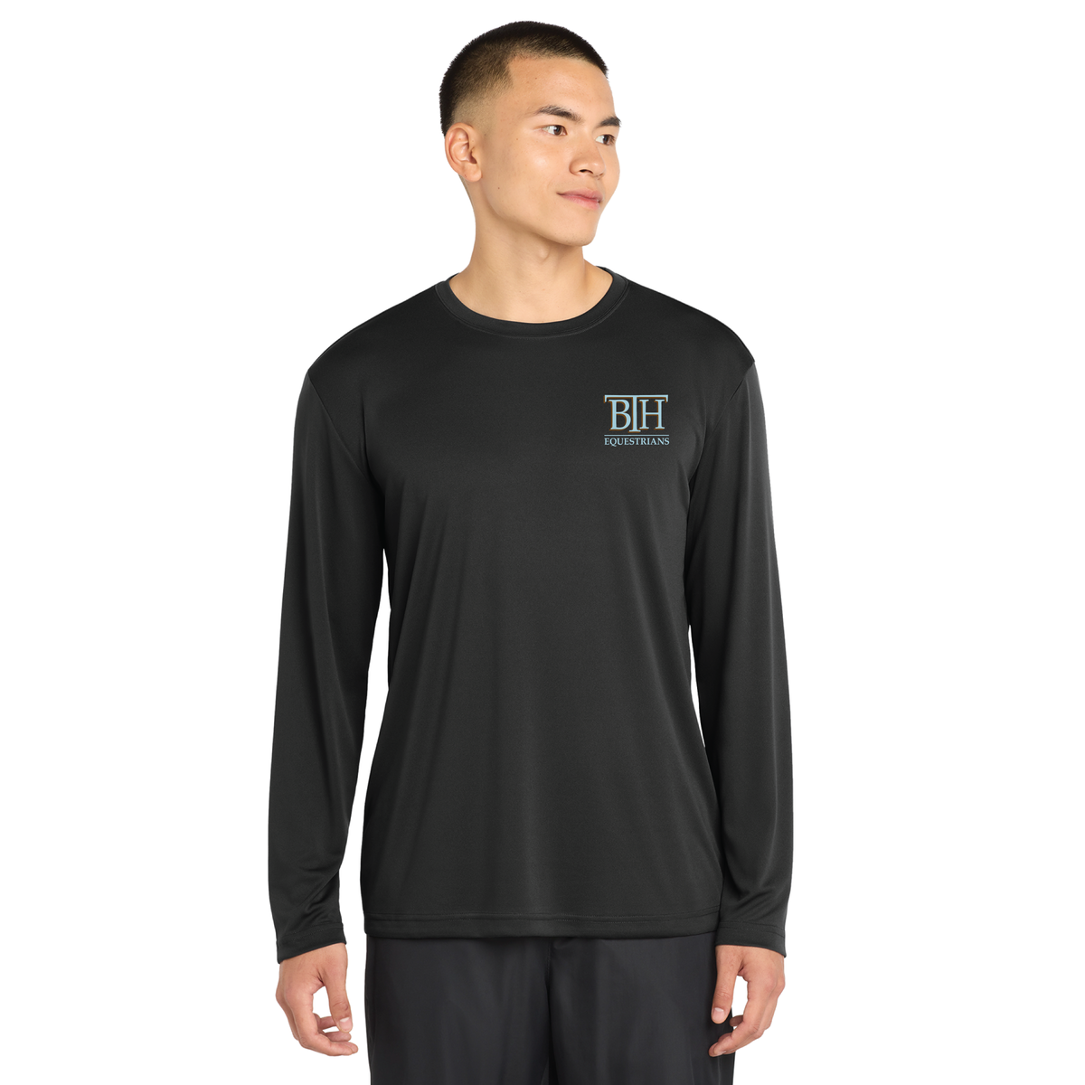 BTH Equestrians Men's Sport-Tek Long Sleeve PosiCharge Competitor Tee