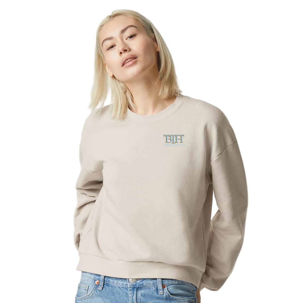 BTH Equestrians Women's American Apparel ReFlex Fleece Crewneck Sweatshirt