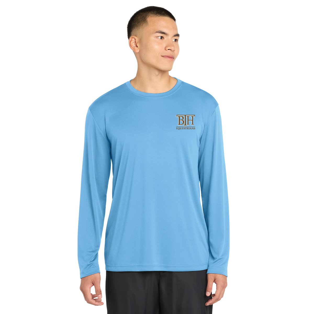BTH Equestrians Men's Sport-Tek Long Sleeve PosiCharge Competitor Tee