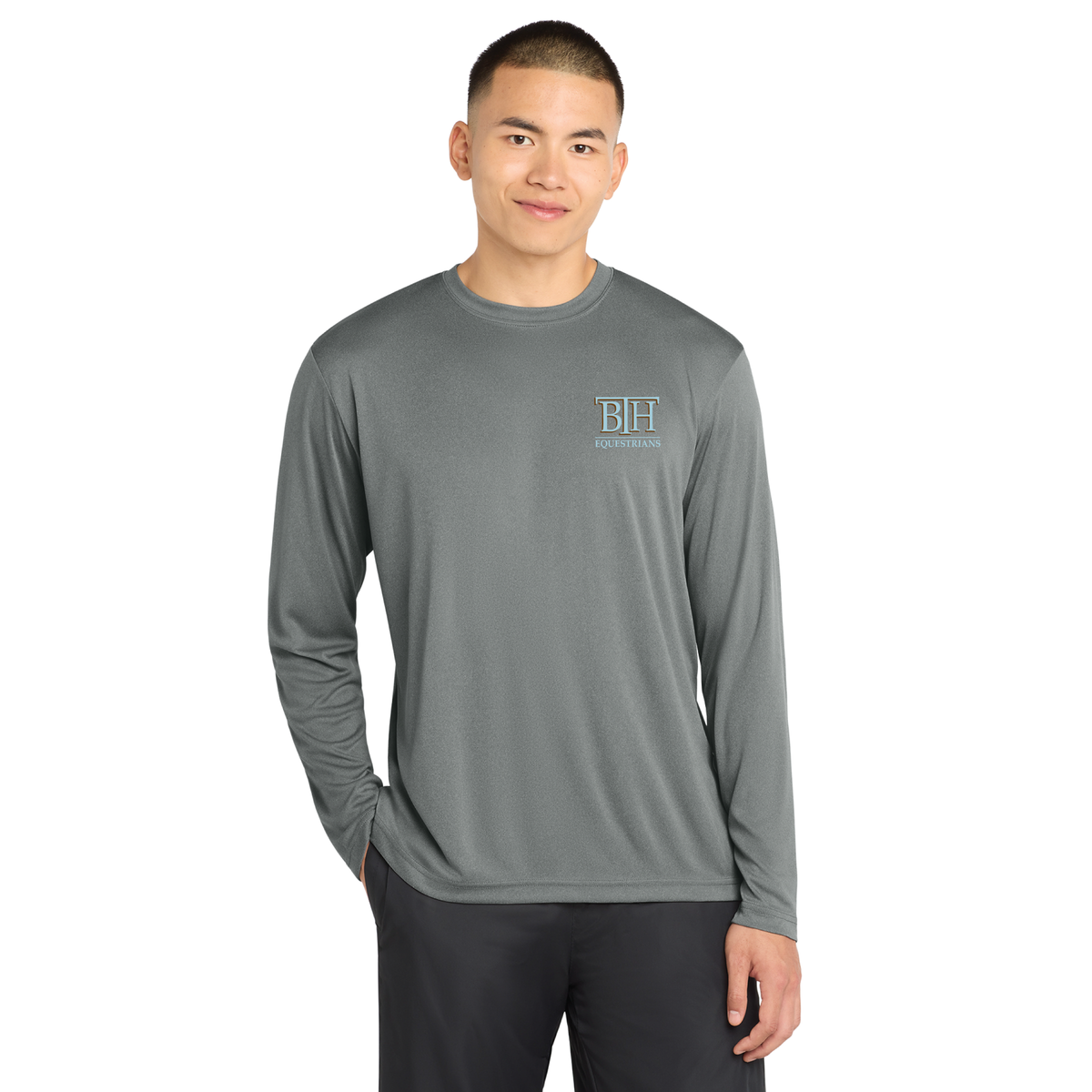 BTH Equestrians Men's Sport-Tek Long Sleeve PosiCharge Competitor Tee