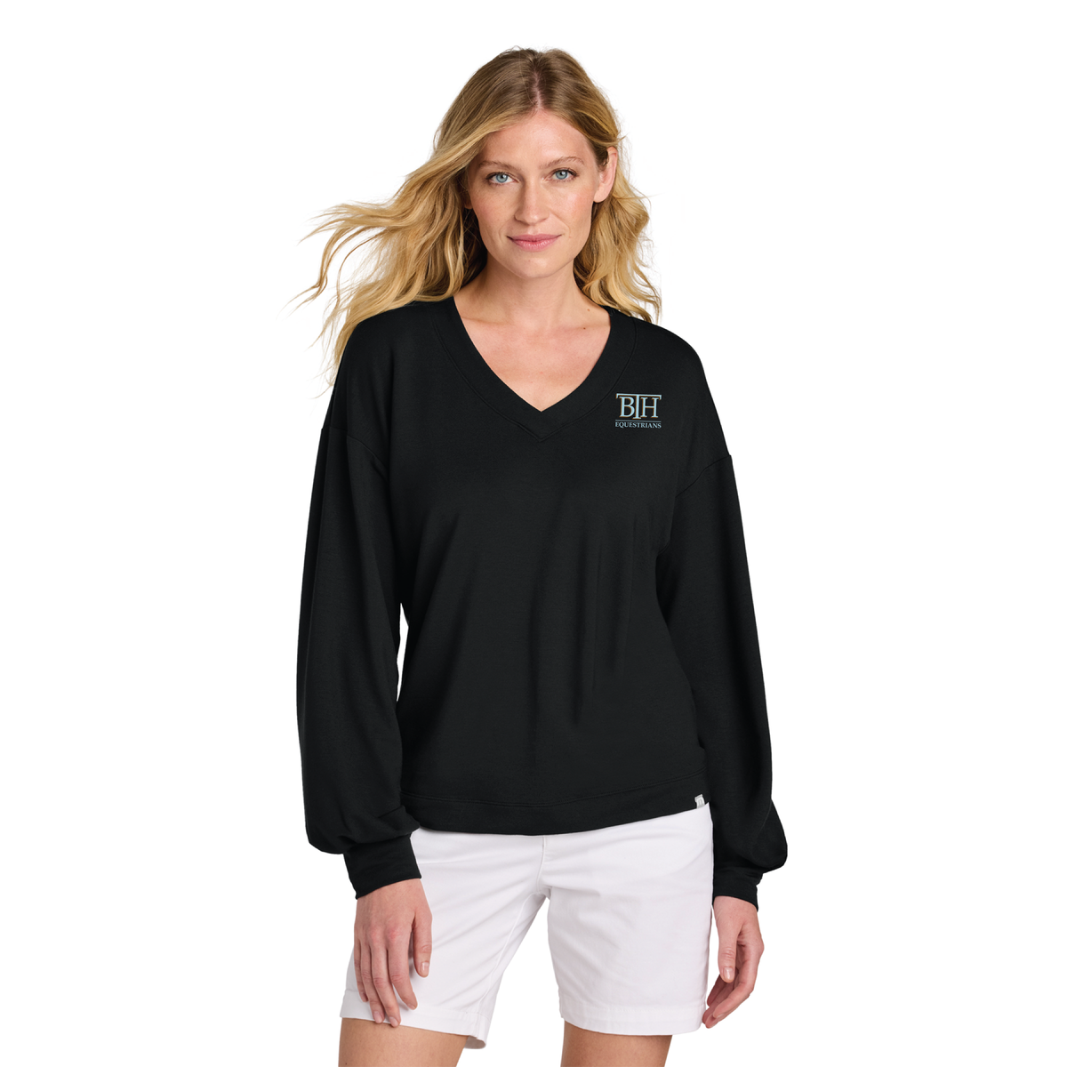 BTH Equestrians Women's TravisMathew Long Weekend V-Neck