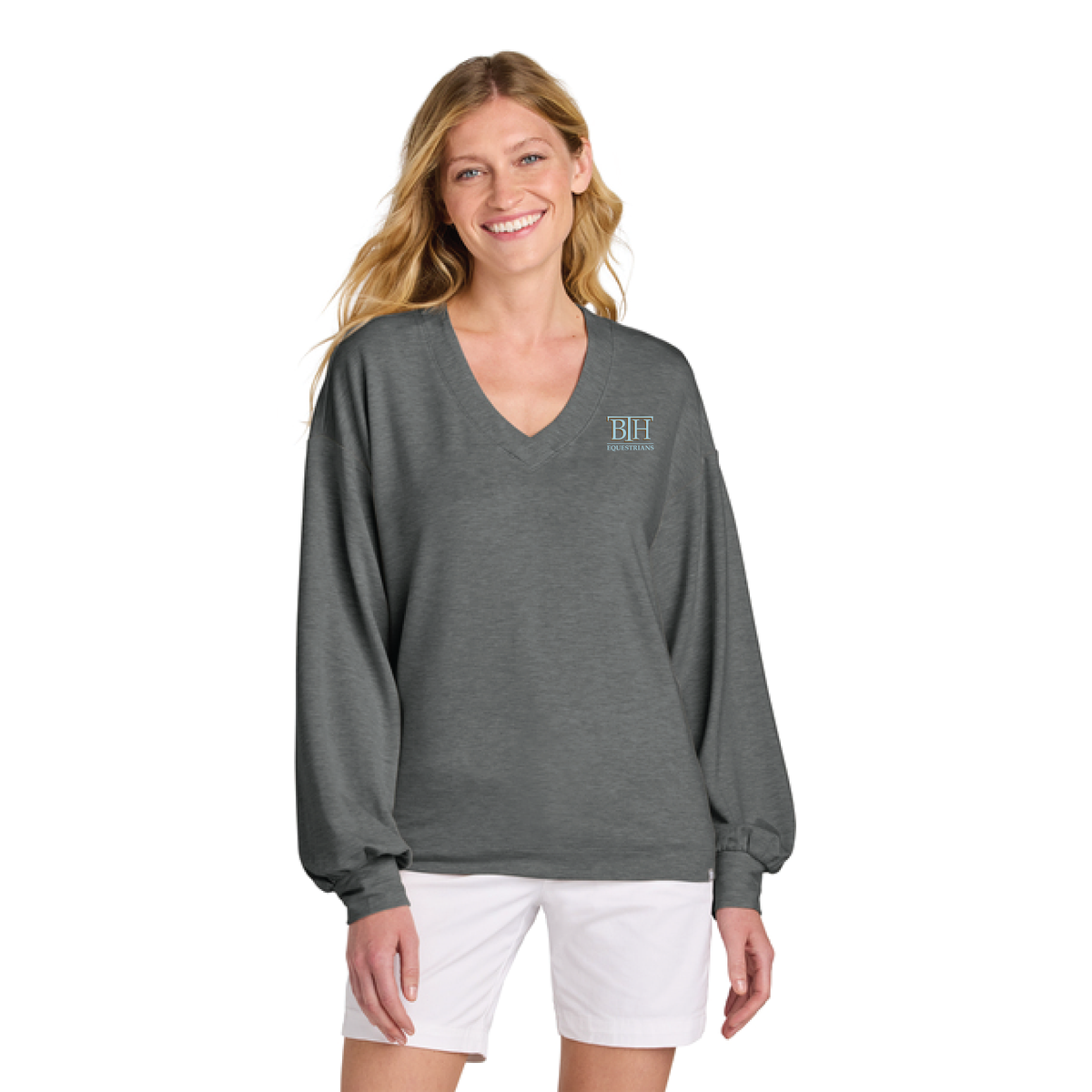 BTH Equestrians Women's TravisMathew Long Weekend V-Neck