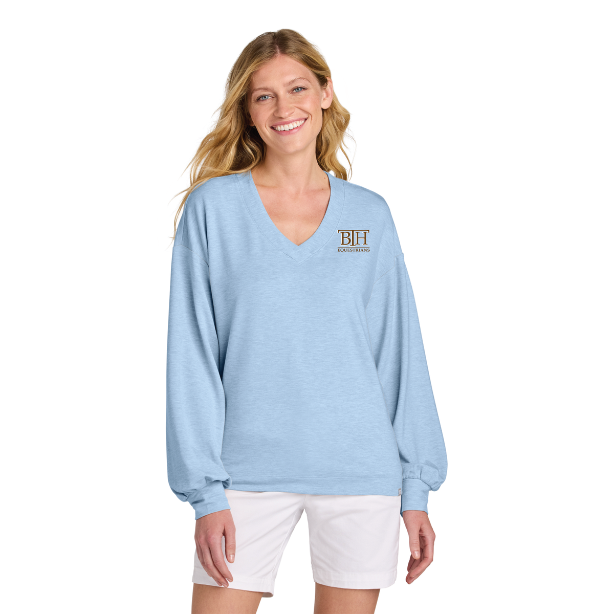 BTH Equestrians Women's TravisMathew Long Weekend V-Neck