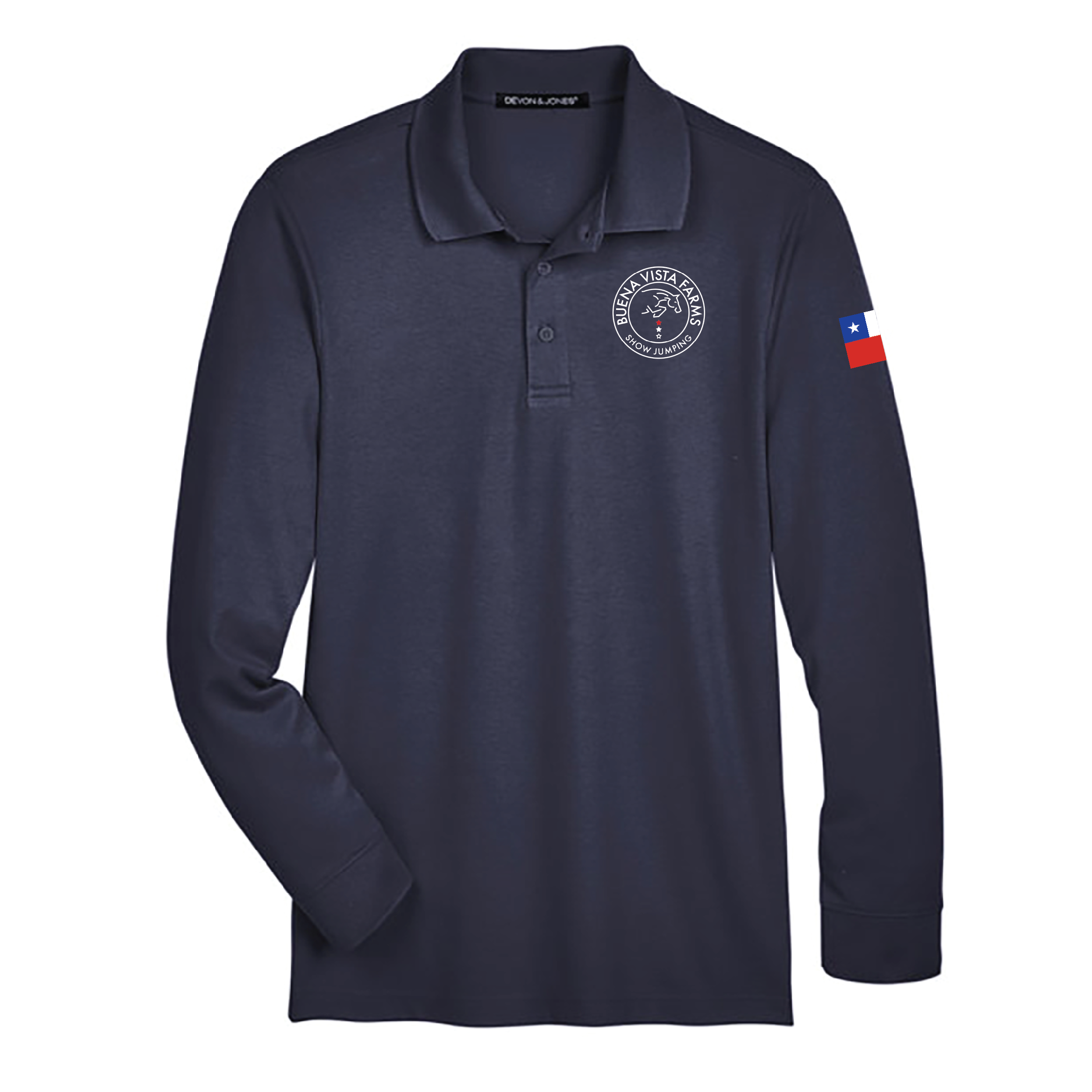 Buena Vista Men's Devon & Jones Long Sleeve Performance Polo