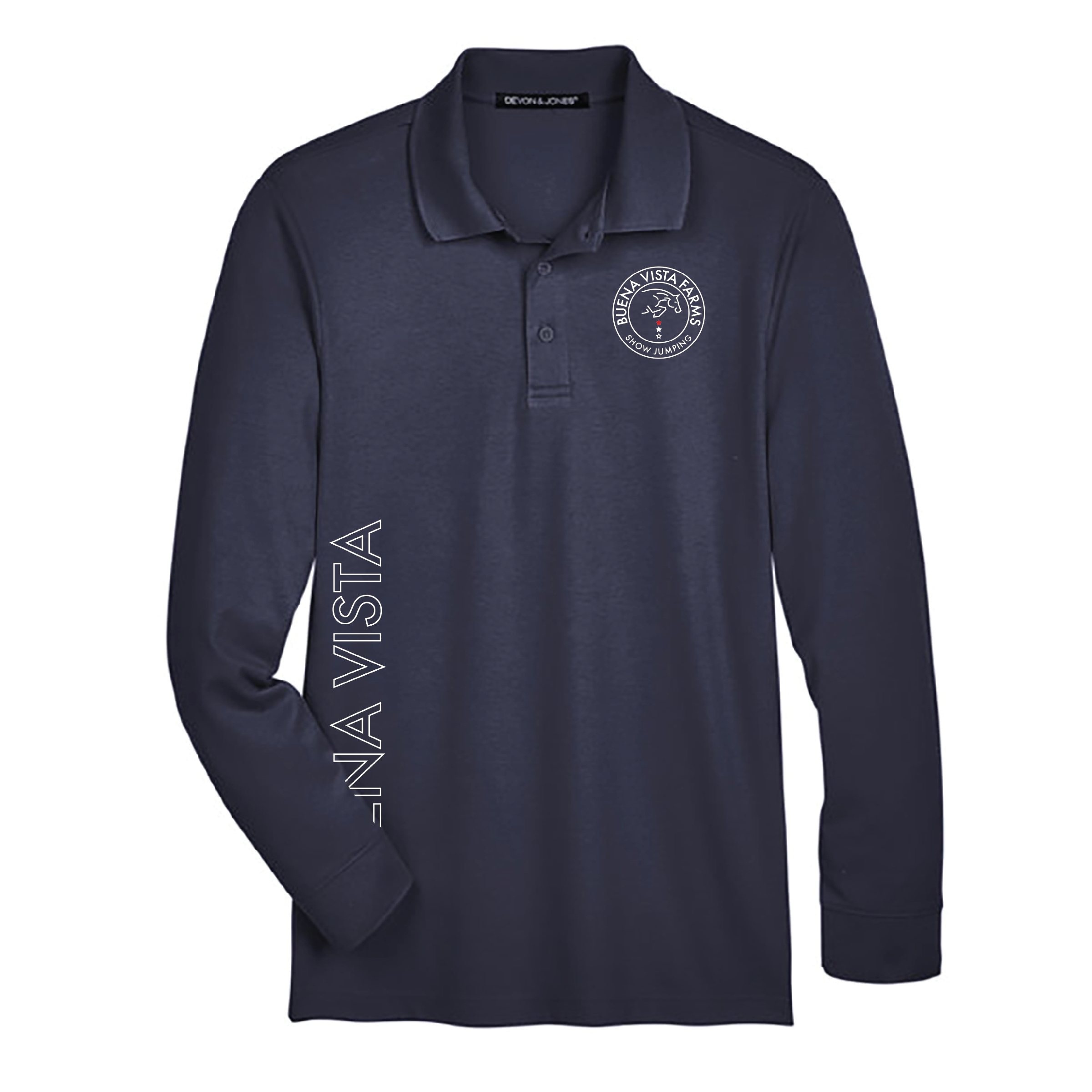 Buena Vista Men's Devon & Jones Long Sleeve Performance Polo