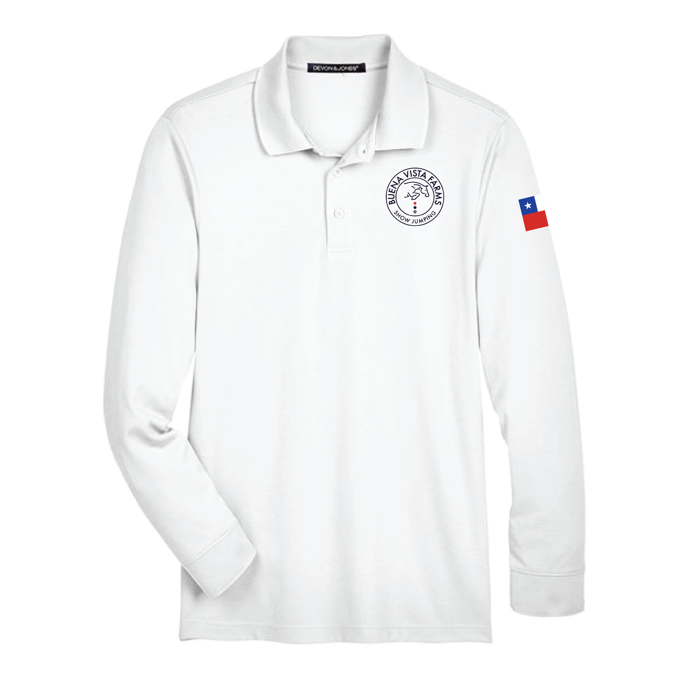 Buena Vista Men's Devon & Jones Long Sleeve Performance Polo