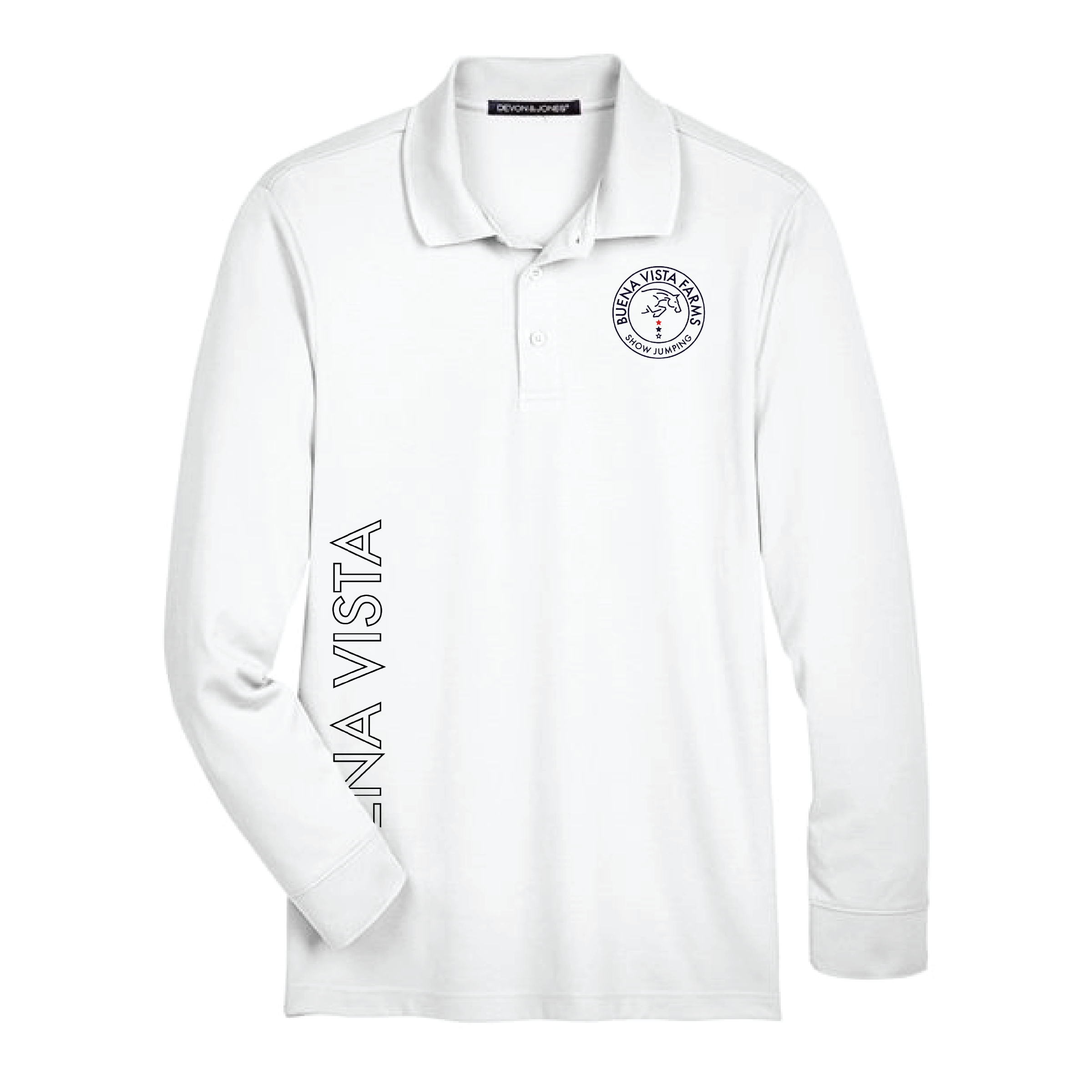 Buena Vista Men's Devon & Jones Long Sleeve Performance Polo