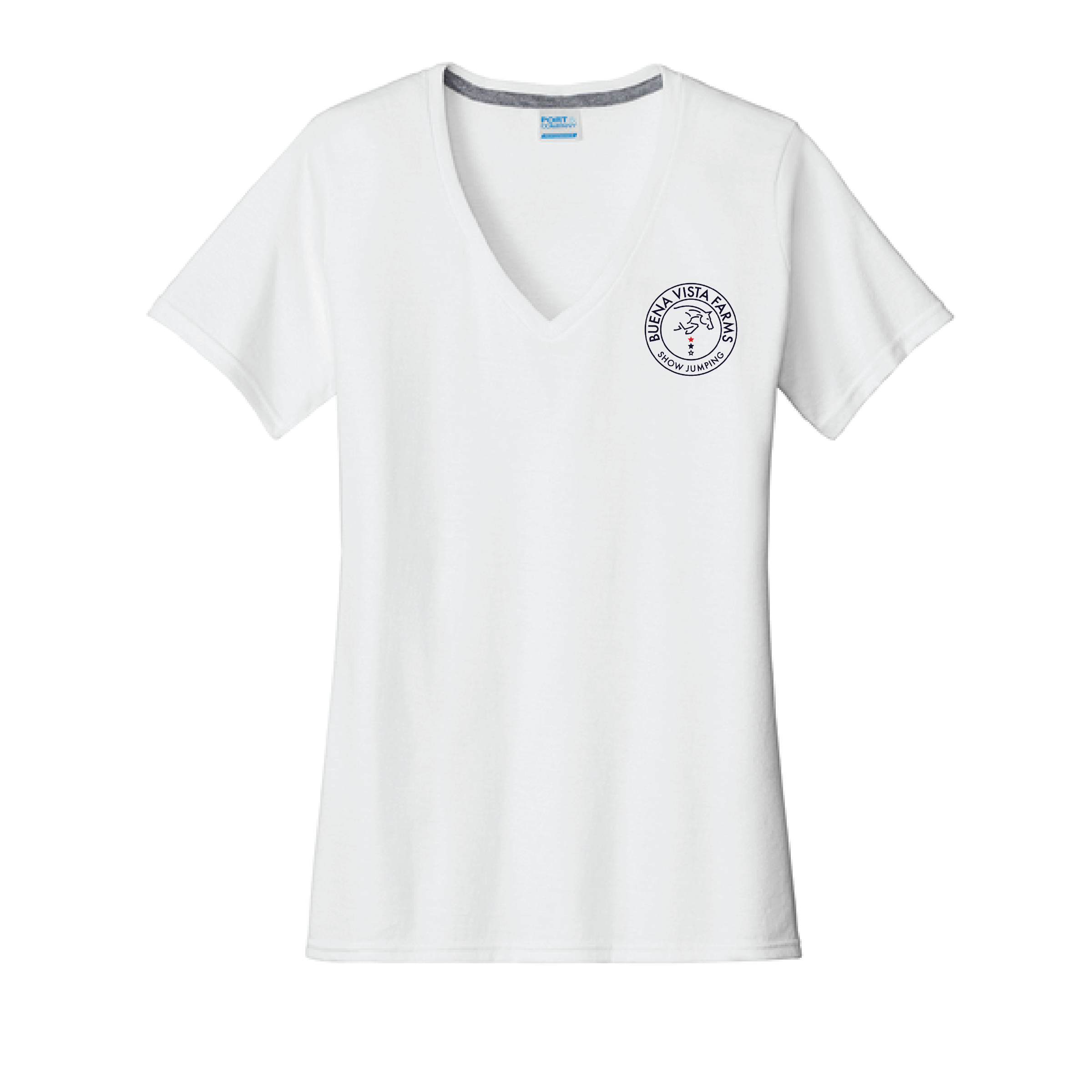 Buena Vista Women's Port & Co Women's Performance Blend V-Neck Tee