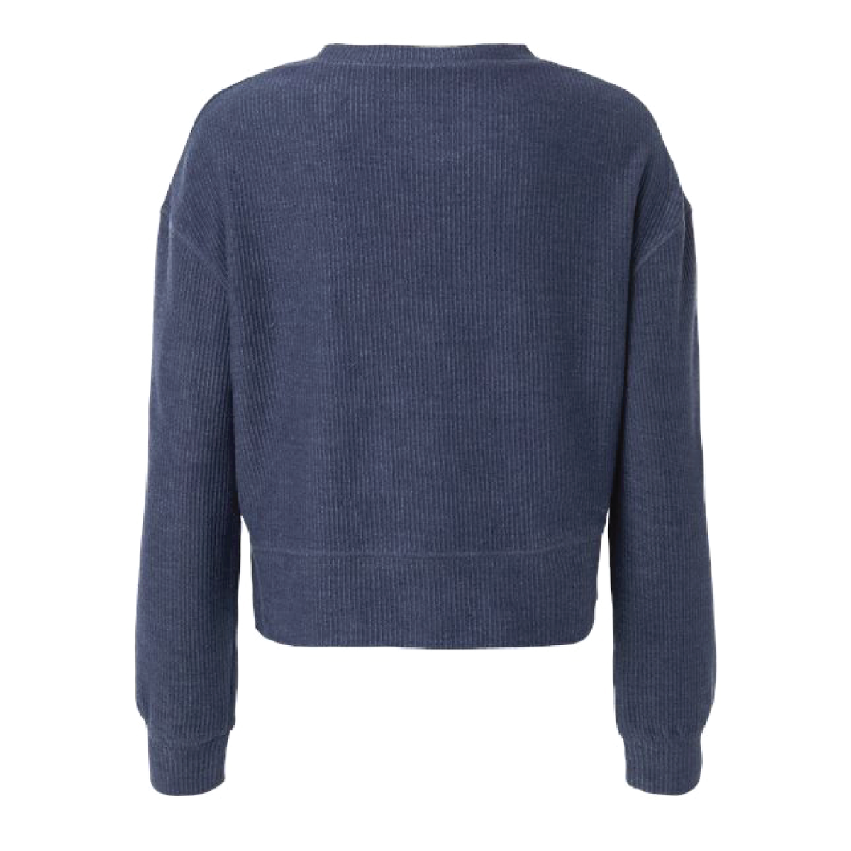 Blue Wood Farm Women's Boxercraft Rib Knit Corded Boxy Crewneck Sweatshirt