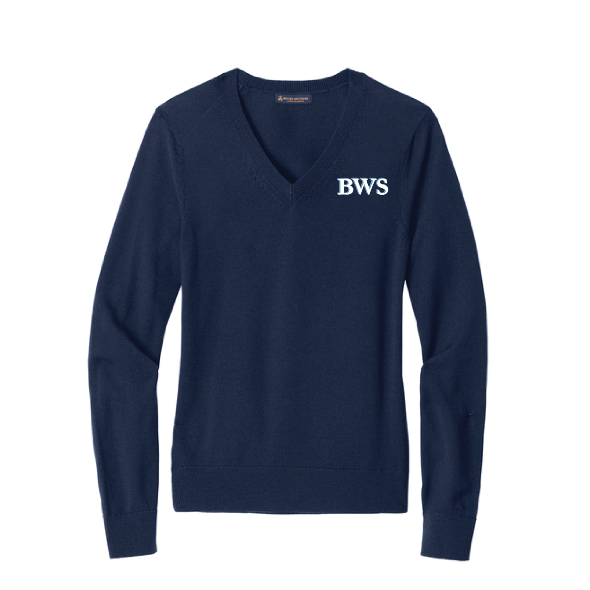 Beechwood Stables Women's Brooks Brothers Washable Merino Wool V-Neck Sweater