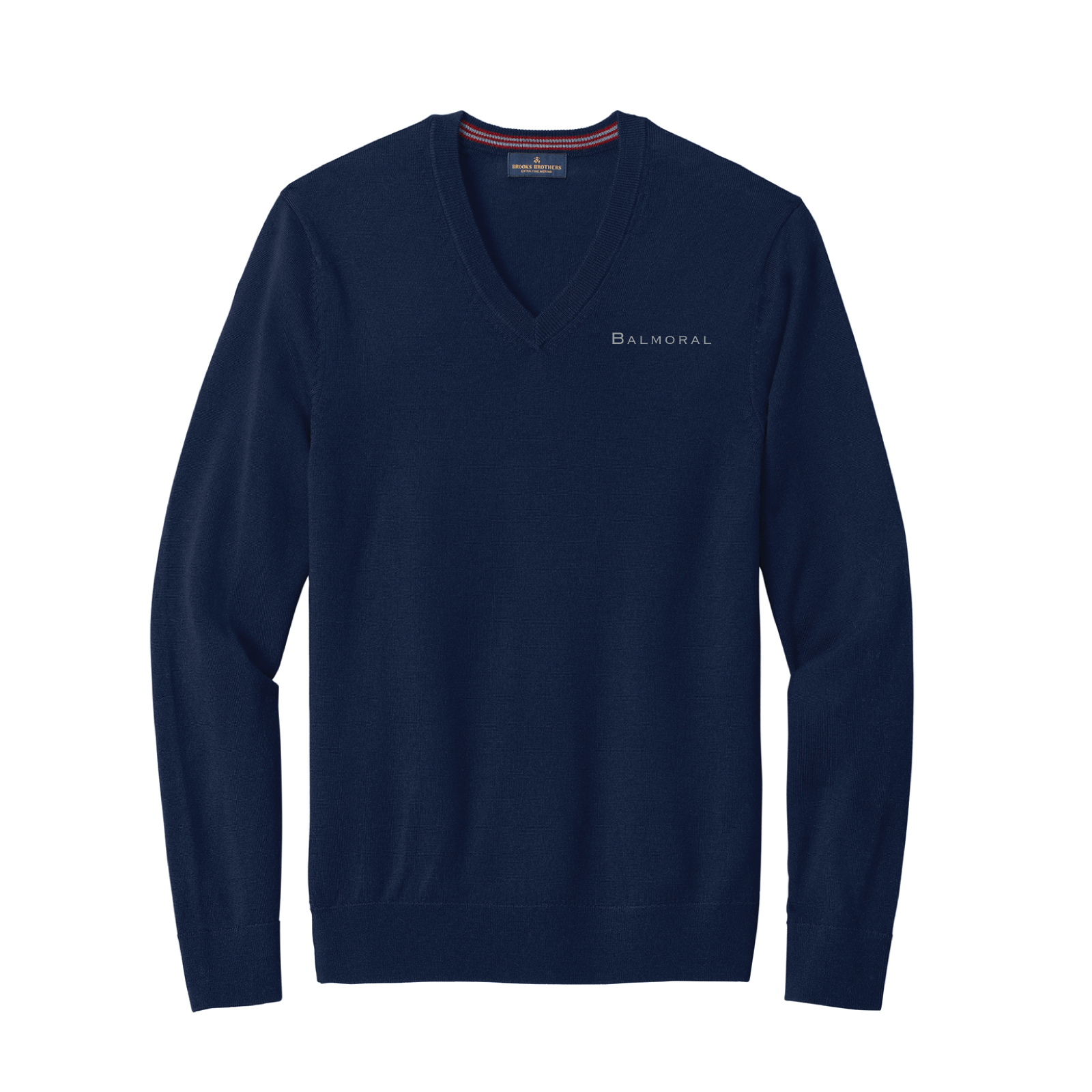 Balmoral Men's Brooks Brothers Washable Merino Wool V-Neck Sweater