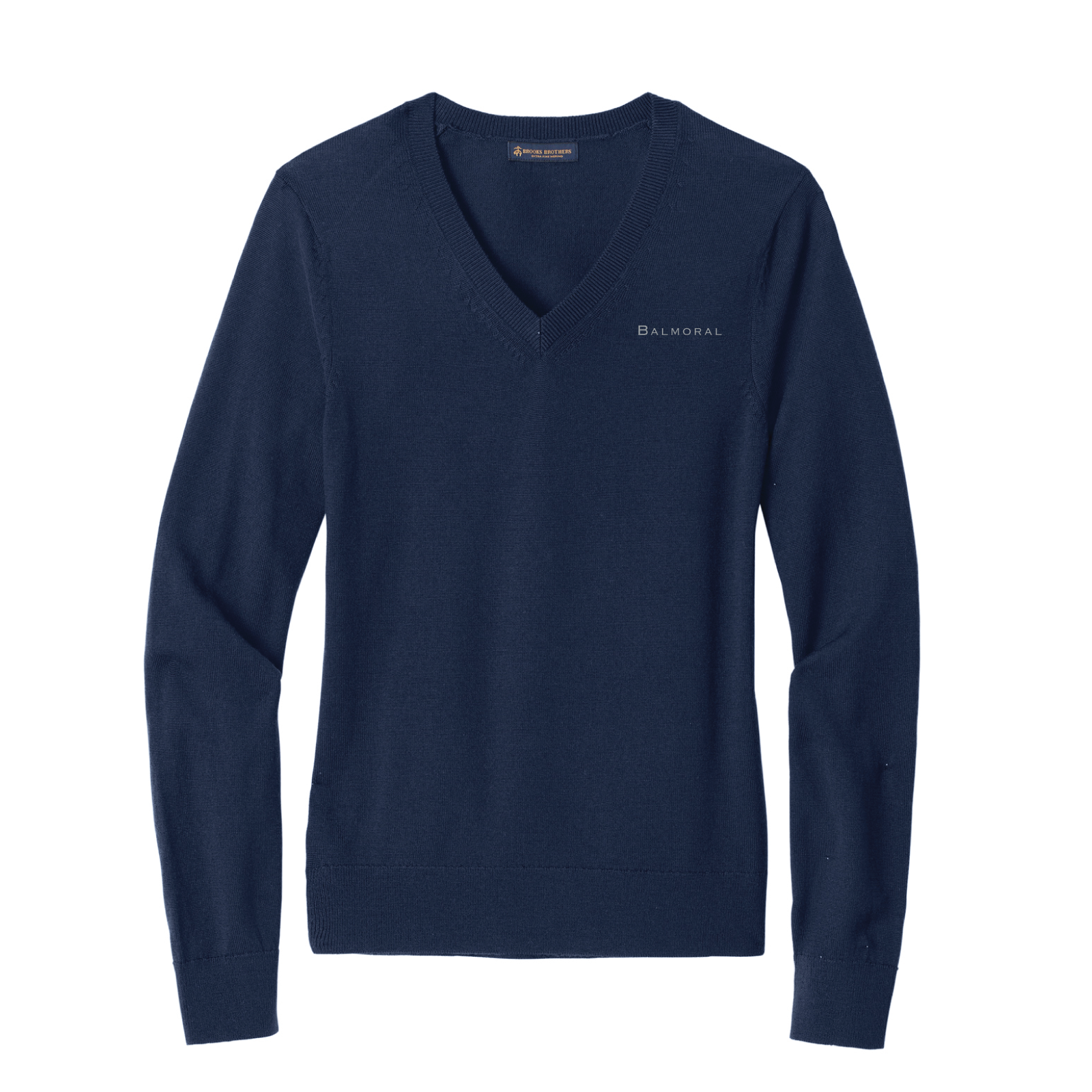 Balmoral Women's Brooks Brothers Washable Merino Wool V-Neck Sweater