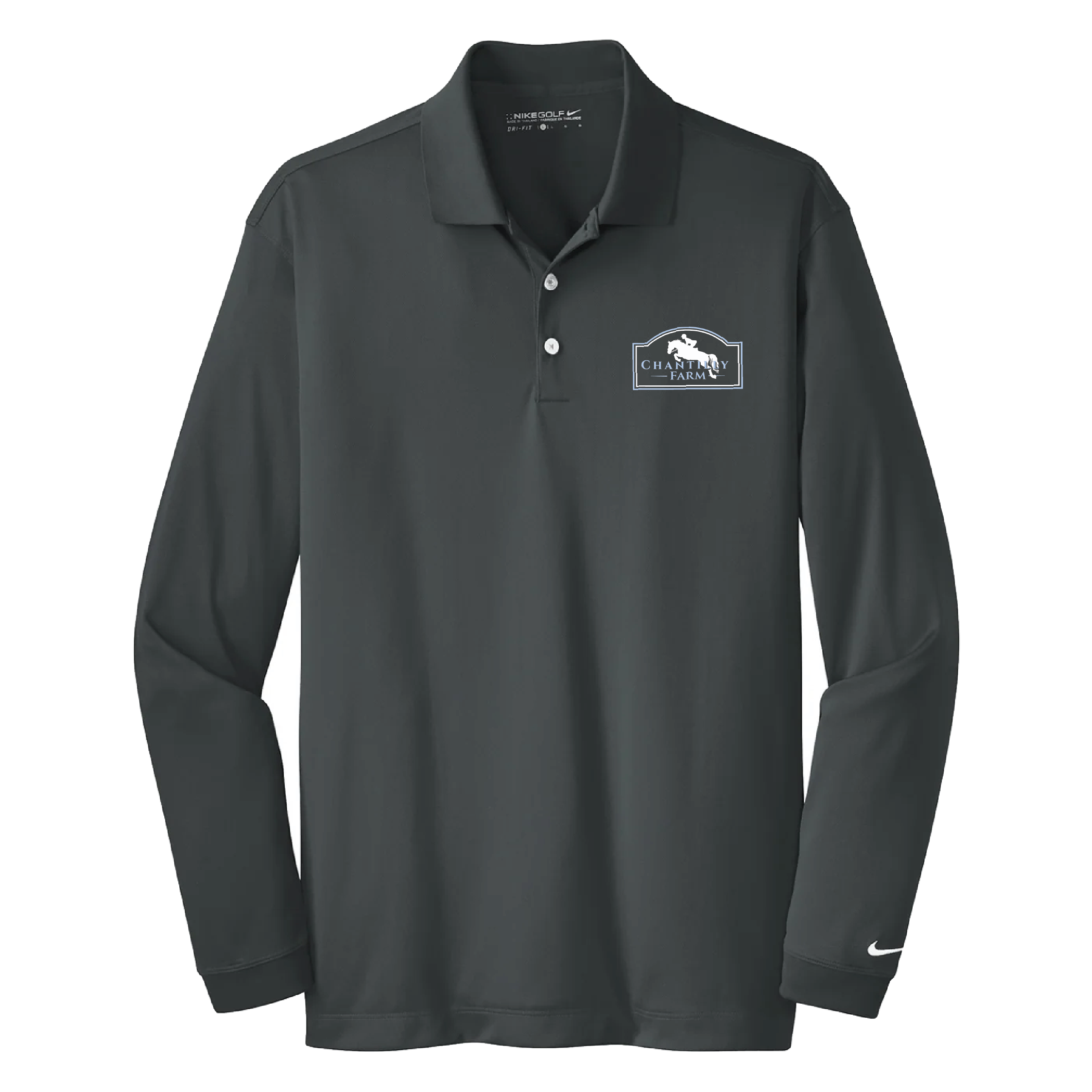 Chantilly Farm Men's Nike Long Sleeve Stretch Dri-FIT Polo