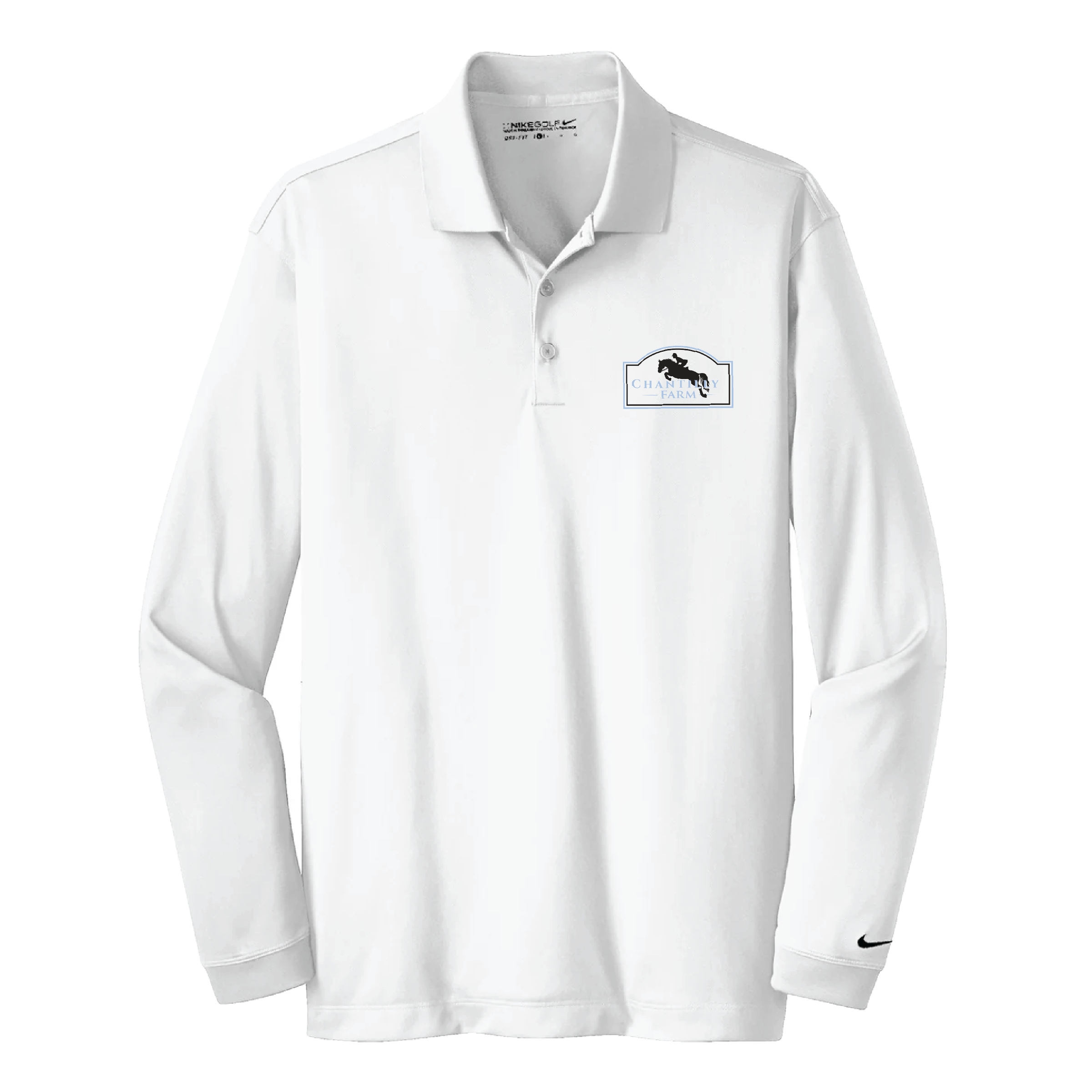 Chantilly Farm Men's Nike Long Sleeve Stretch Dri-FIT Polo
