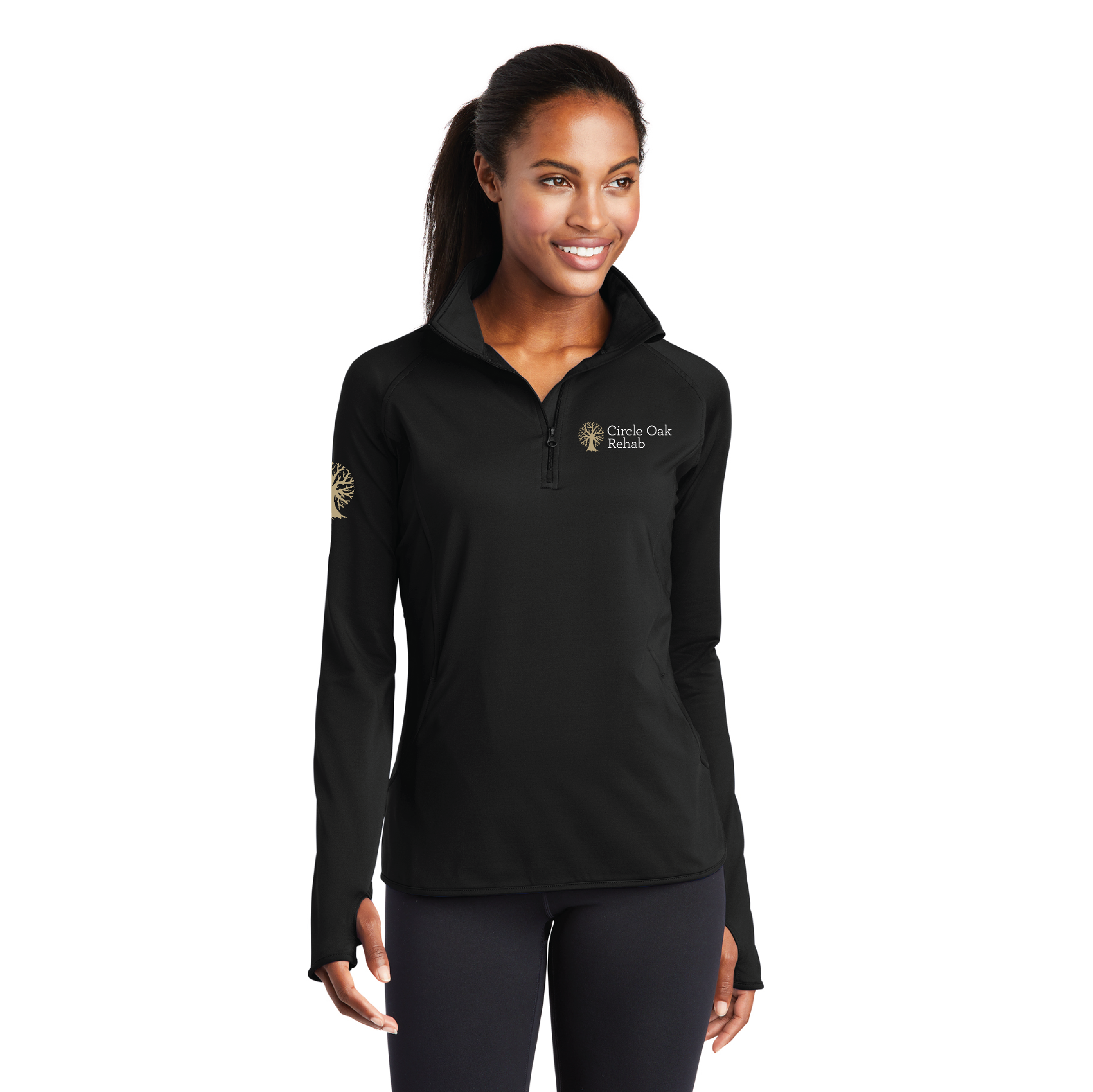 Petaluma Equine Women's Sport-Tek Sport-Wick Stretch 1/4 Zip Pullover