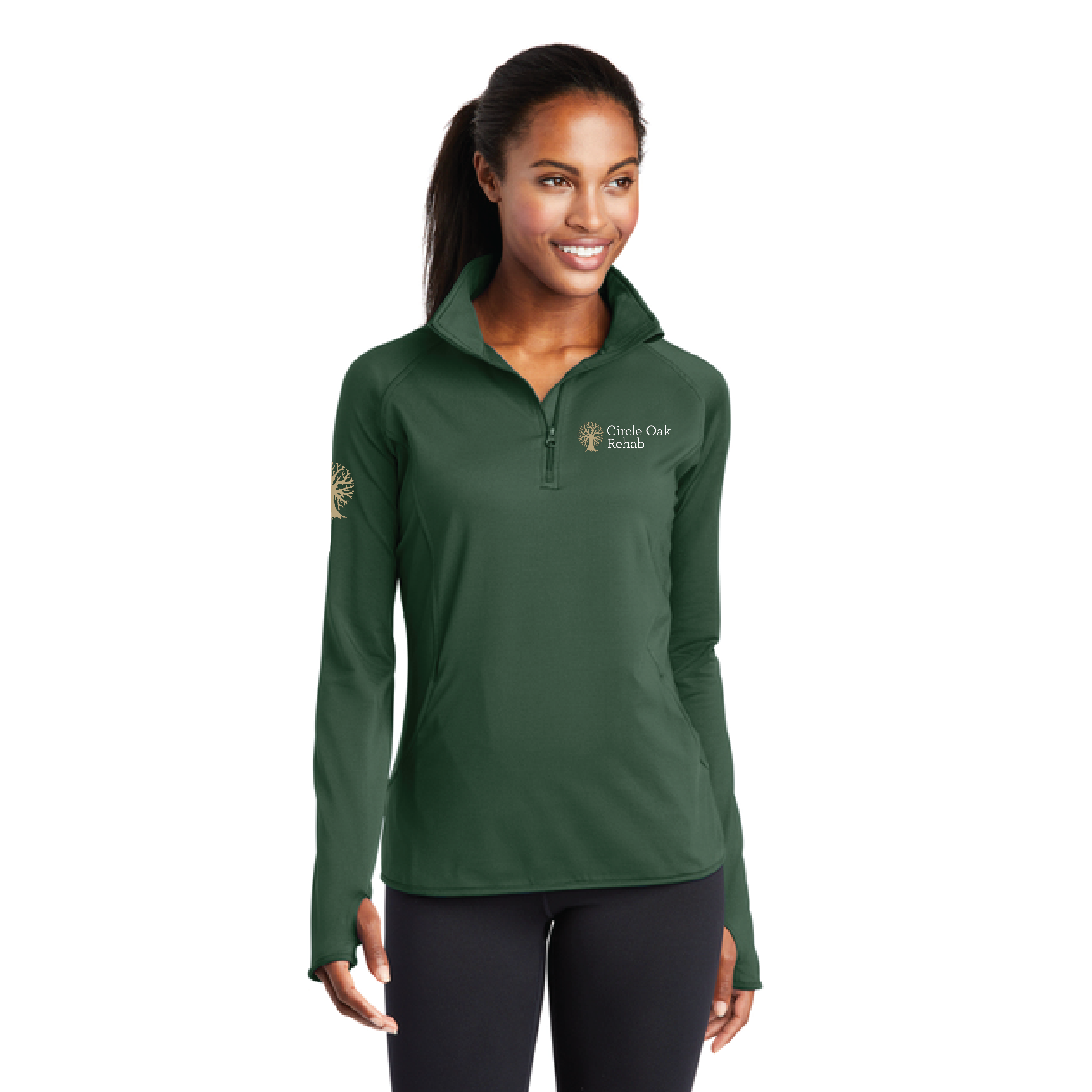 Petaluma Equine Women's Sport-Tek Sport-Wick Stretch 1/4 Zip Pullover