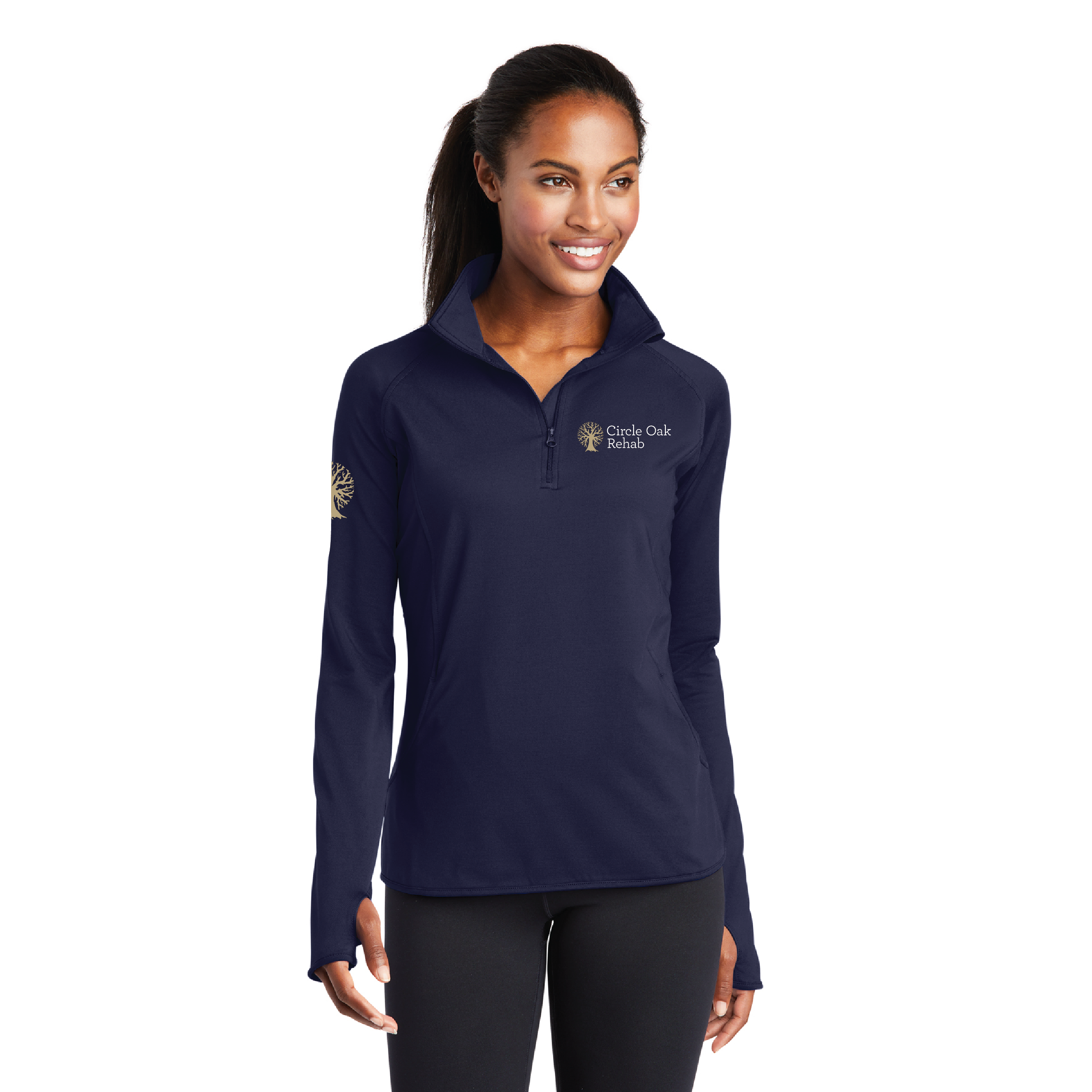 Petaluma Equine Women's Sport-Tek Sport-Wick Stretch 1/4 Zip Pullover