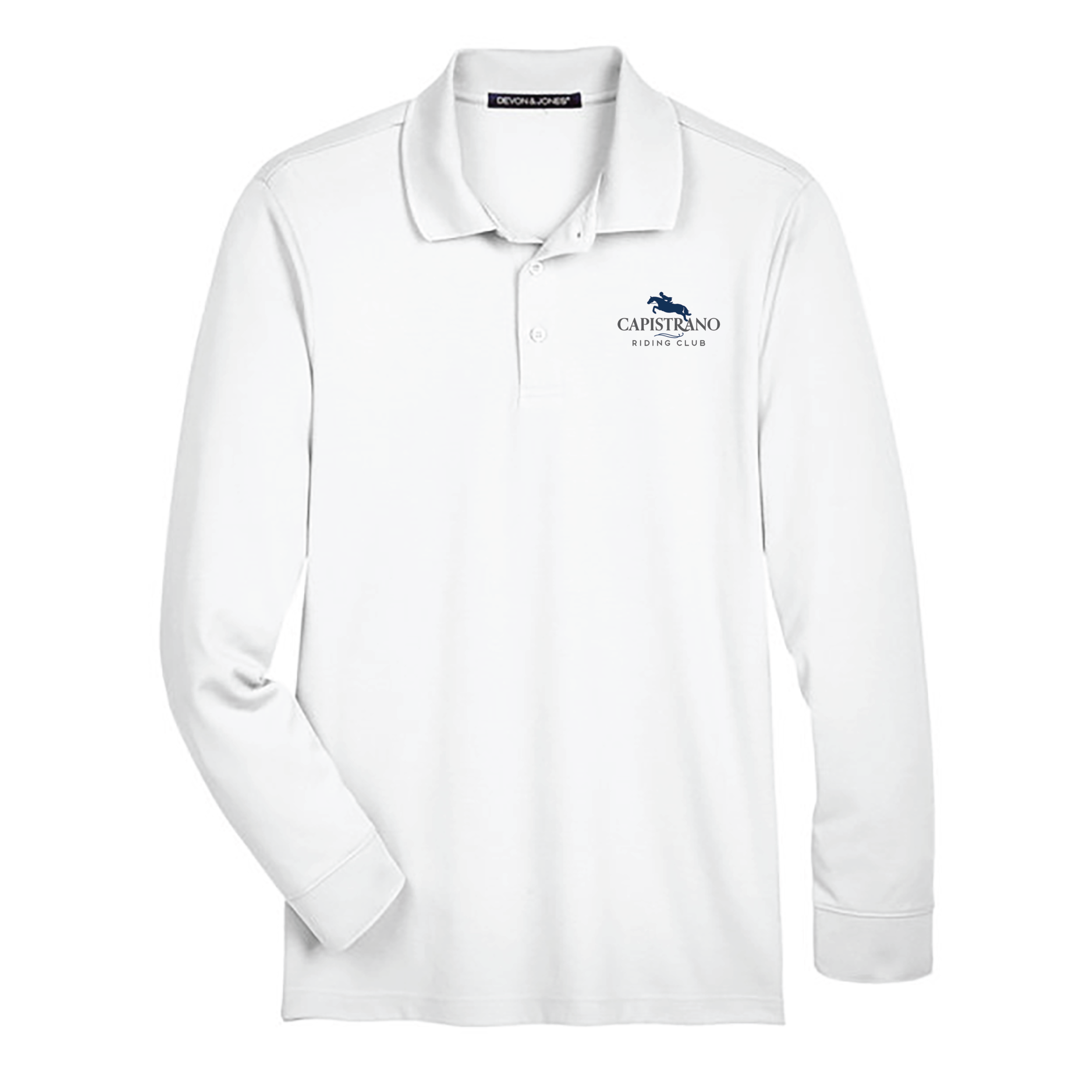 Capistrano Riding Club Men's Devon & Jones Long Sleeve Performance Polo